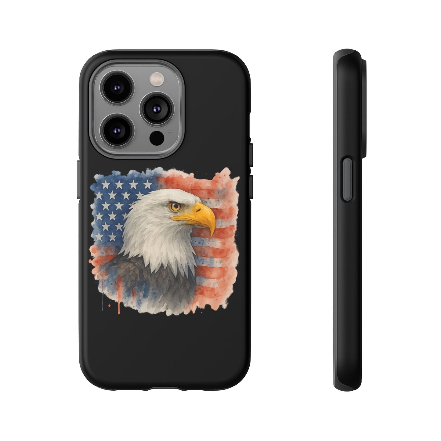 Patriotic Eagle Phone Case for iPhone - Tough Cases with American Flag Design 4th of July Case Memorial Day Veteran's Day