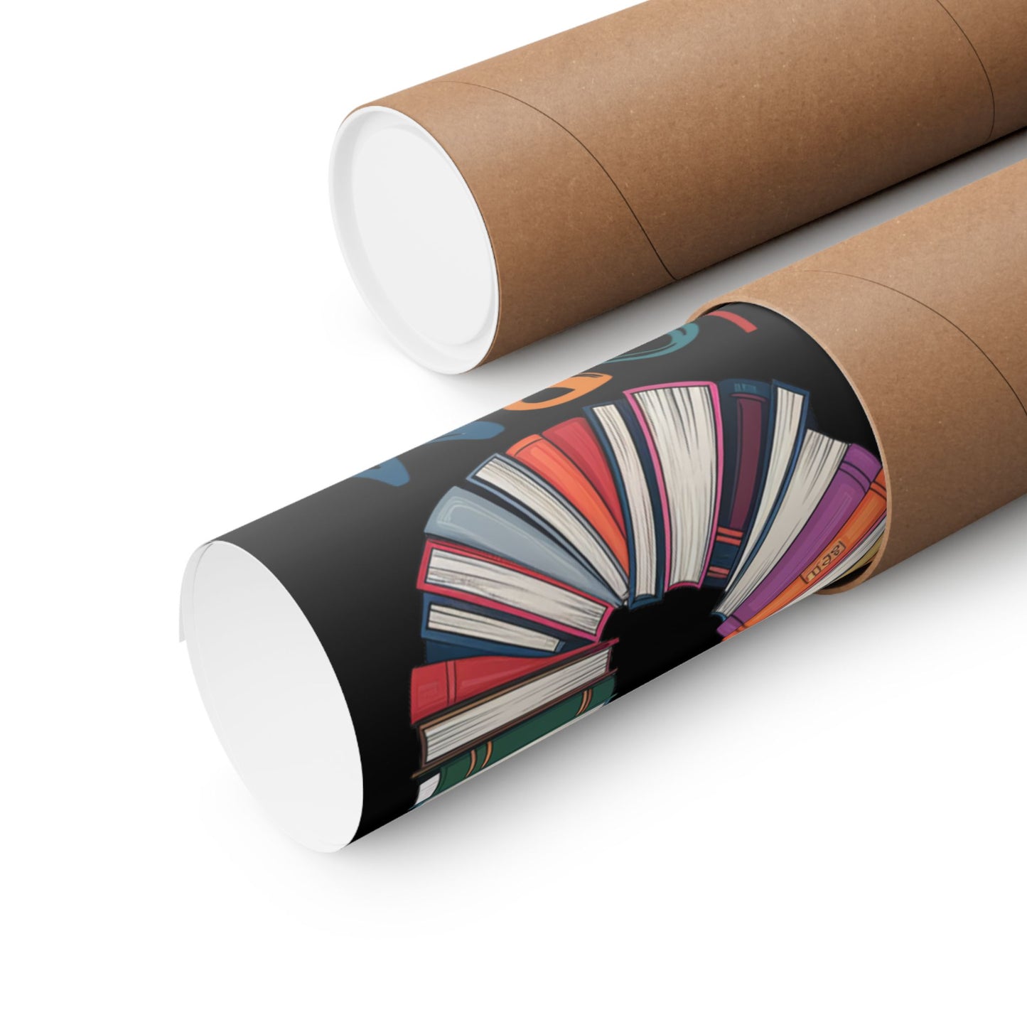 Vertical Poster Bookworm Matte Print