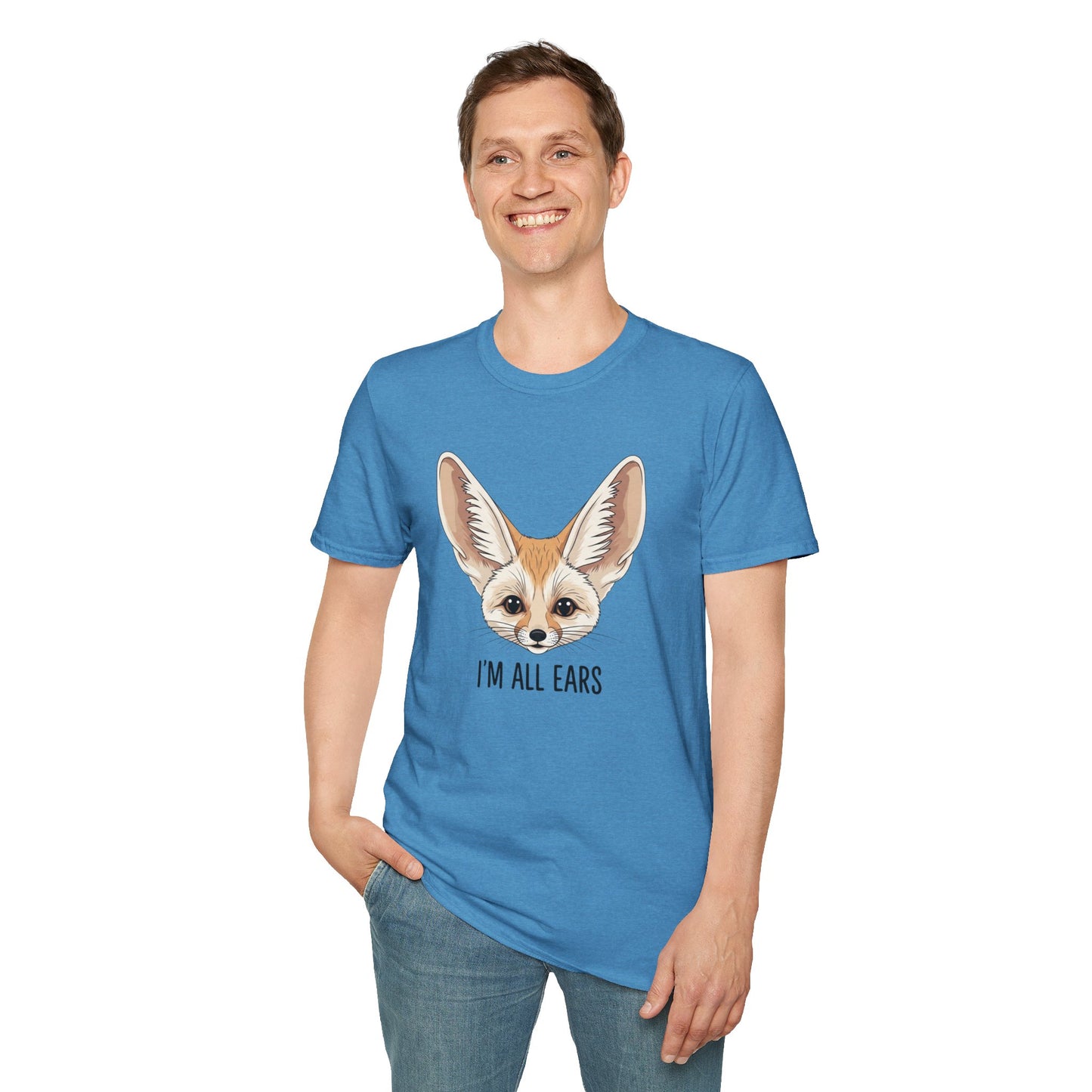 Fennec Fox Funny T-Shirt | I’m All Ears Animal Tee | Cute Pet Tee for Women Men | Unique Gift | Trending Animal Motif Shirt