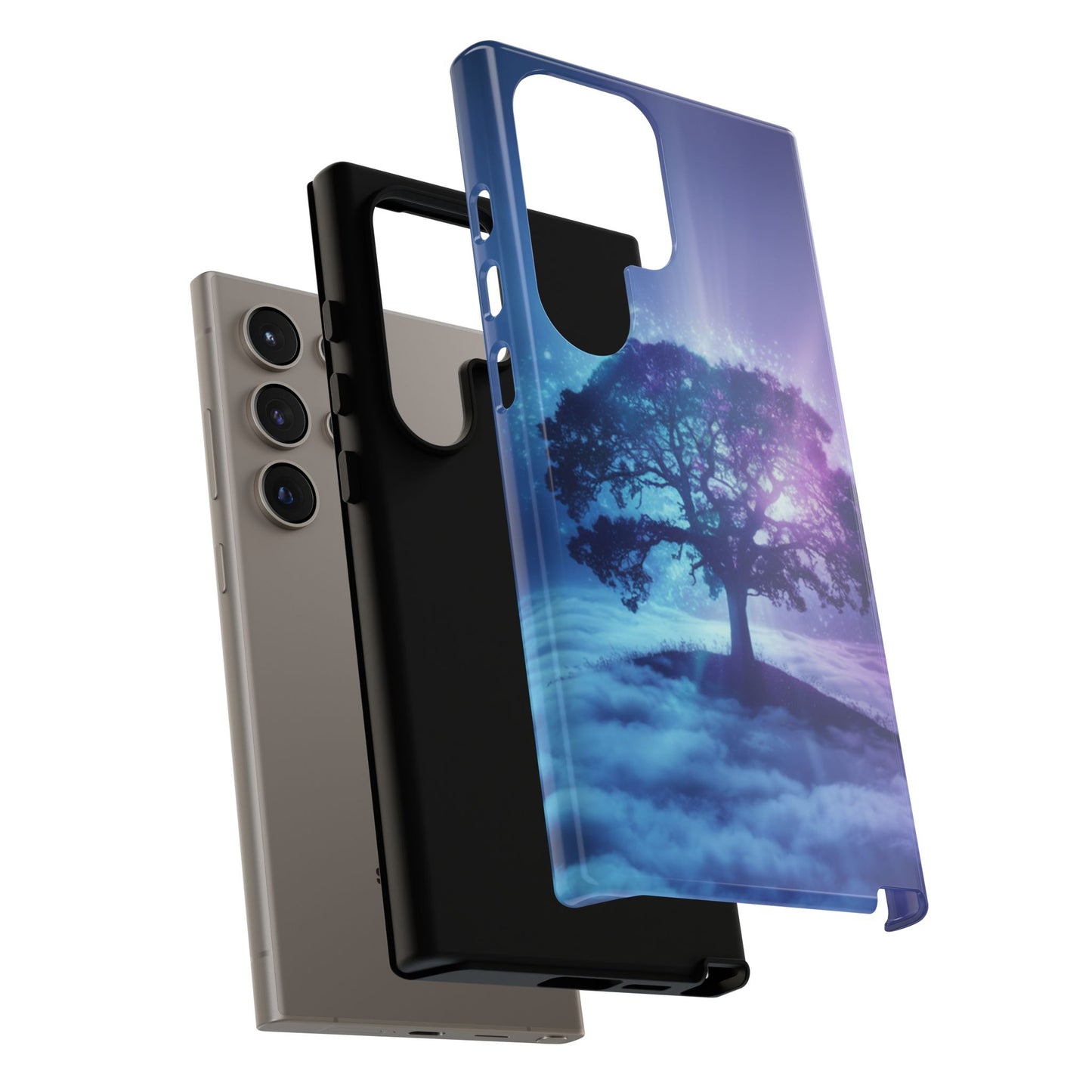 Samsung Phone Case - Dreamy Tree in the Clouds Design