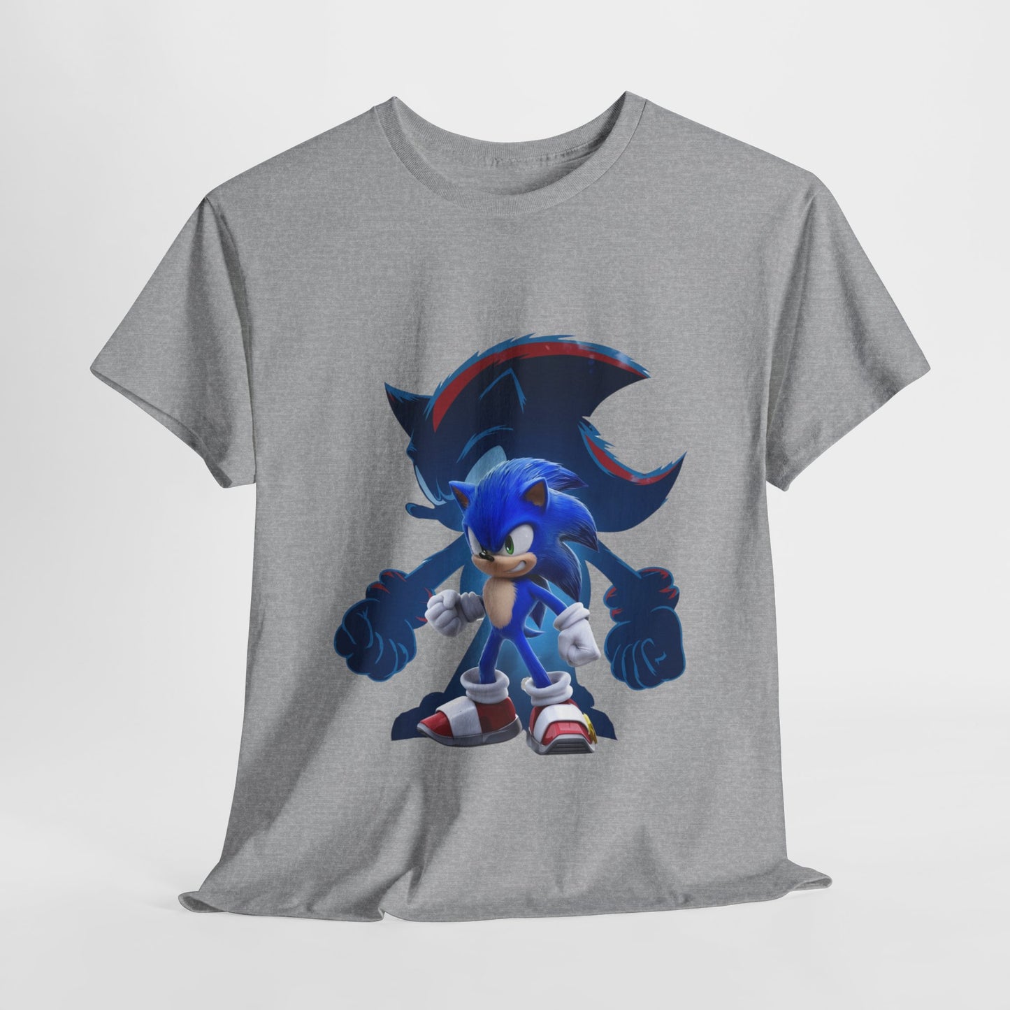 Blue Speed Hero Graphic Tee | Retro Gaming Legend T-Shirt | Fan Inspired Gamer Apparel | Cool Vintage Style Unisex Shirt for Adults & Teens