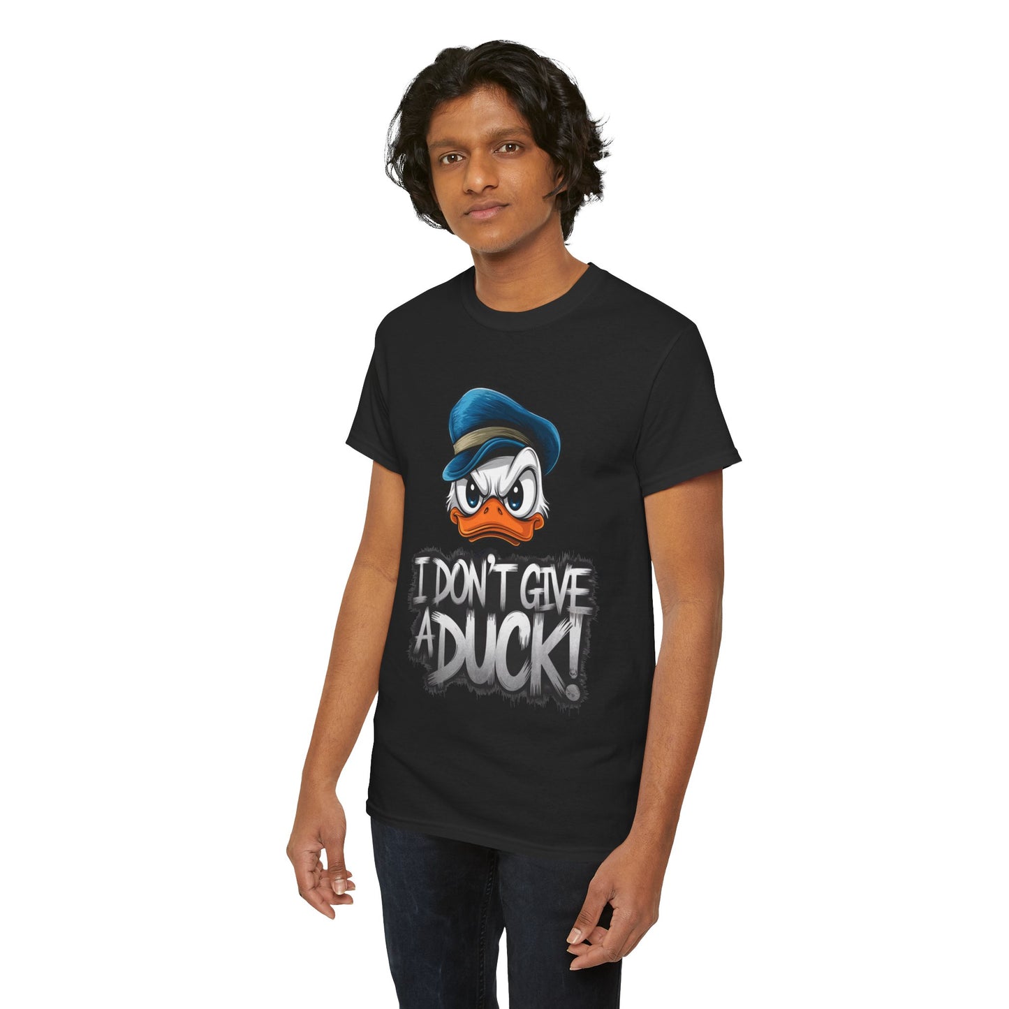 I Don’t Give a Duck Shirt – Funny Grumpy Duck Tee – Sarcastic Animal Graphic Shirt – Unisex Gift for Duck Lovers & Meme Fans