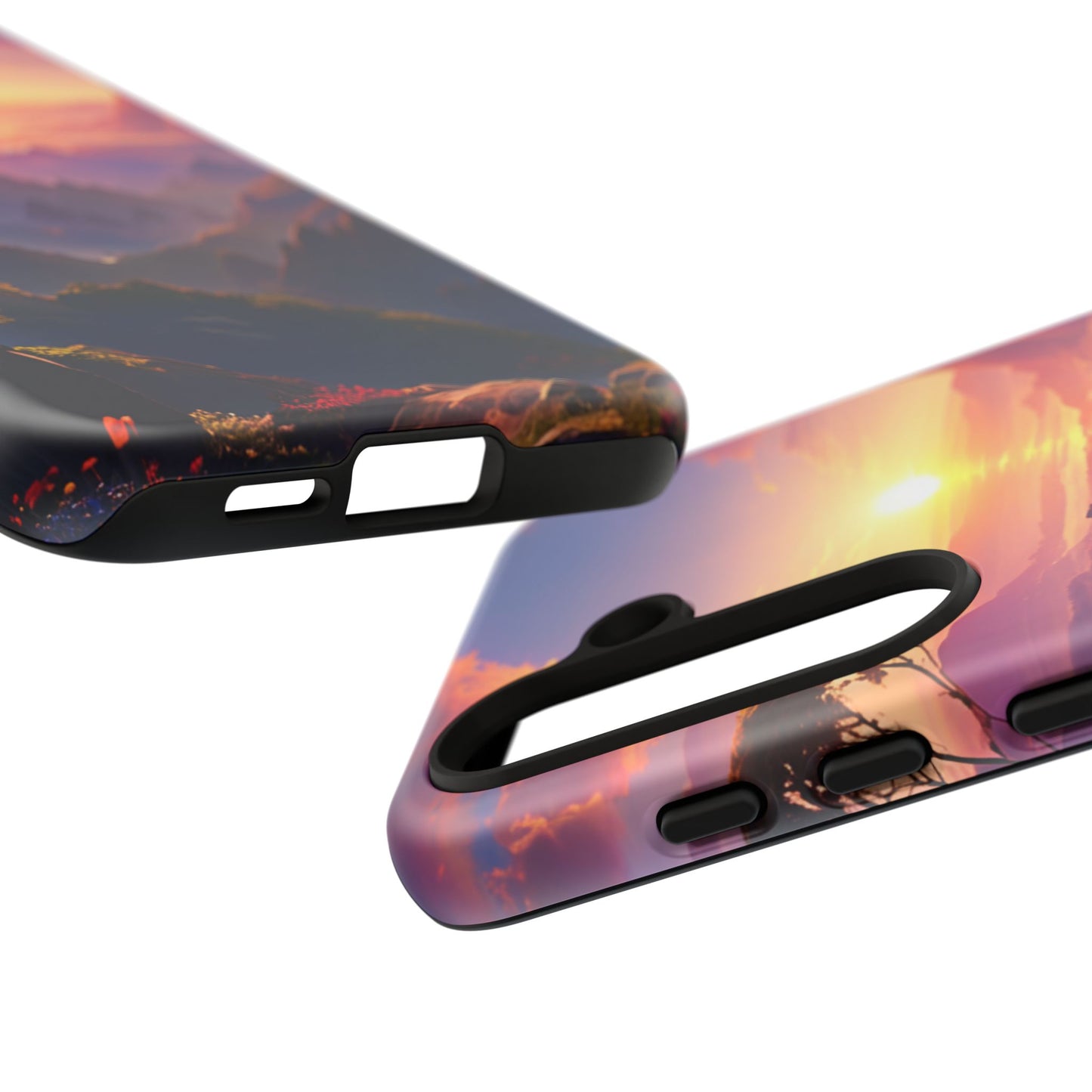 Samsung Tough Case Sunset Landscape Illustration