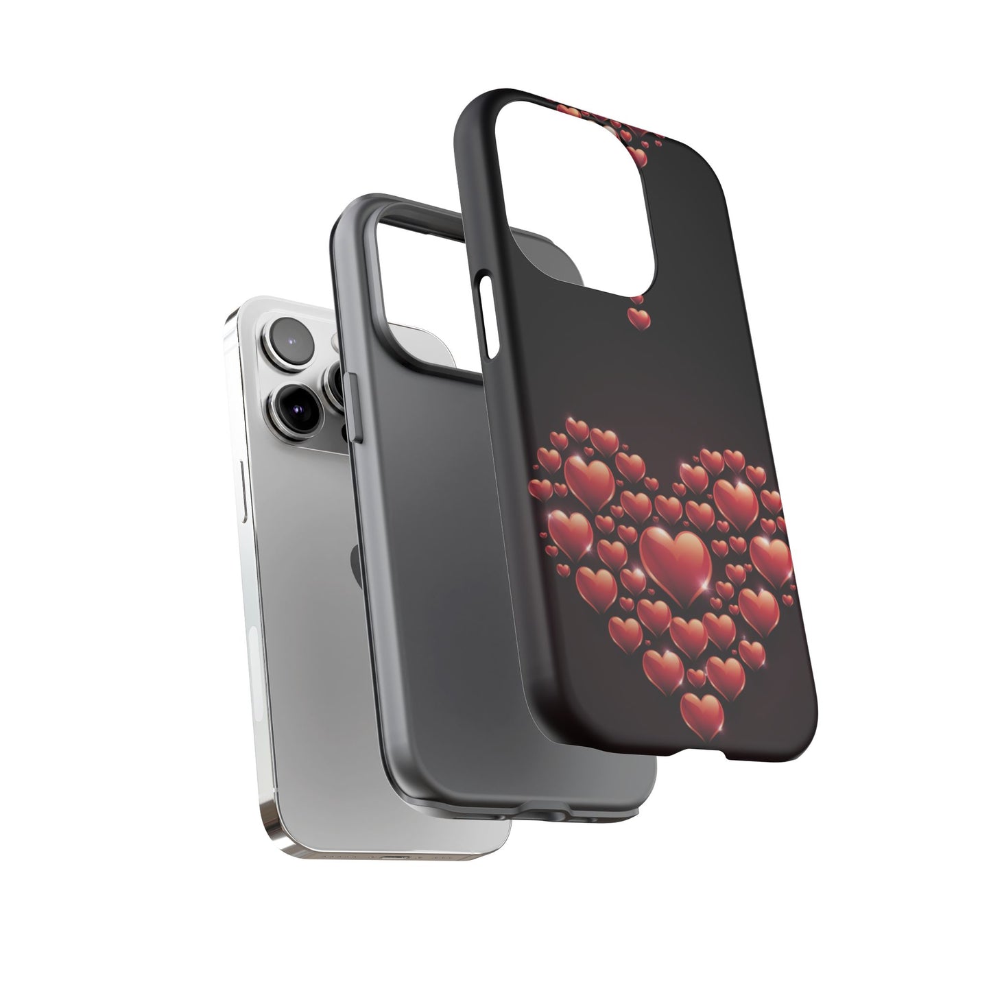 iPhone Case - Heart Made Out of Hearts Design
