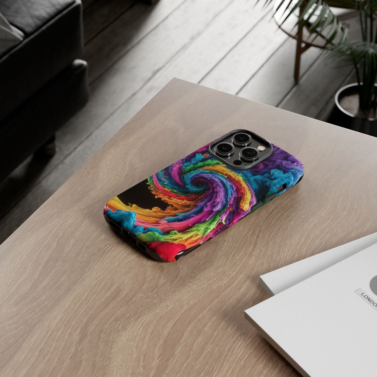 iPhone Case - Colorful Swirl Design