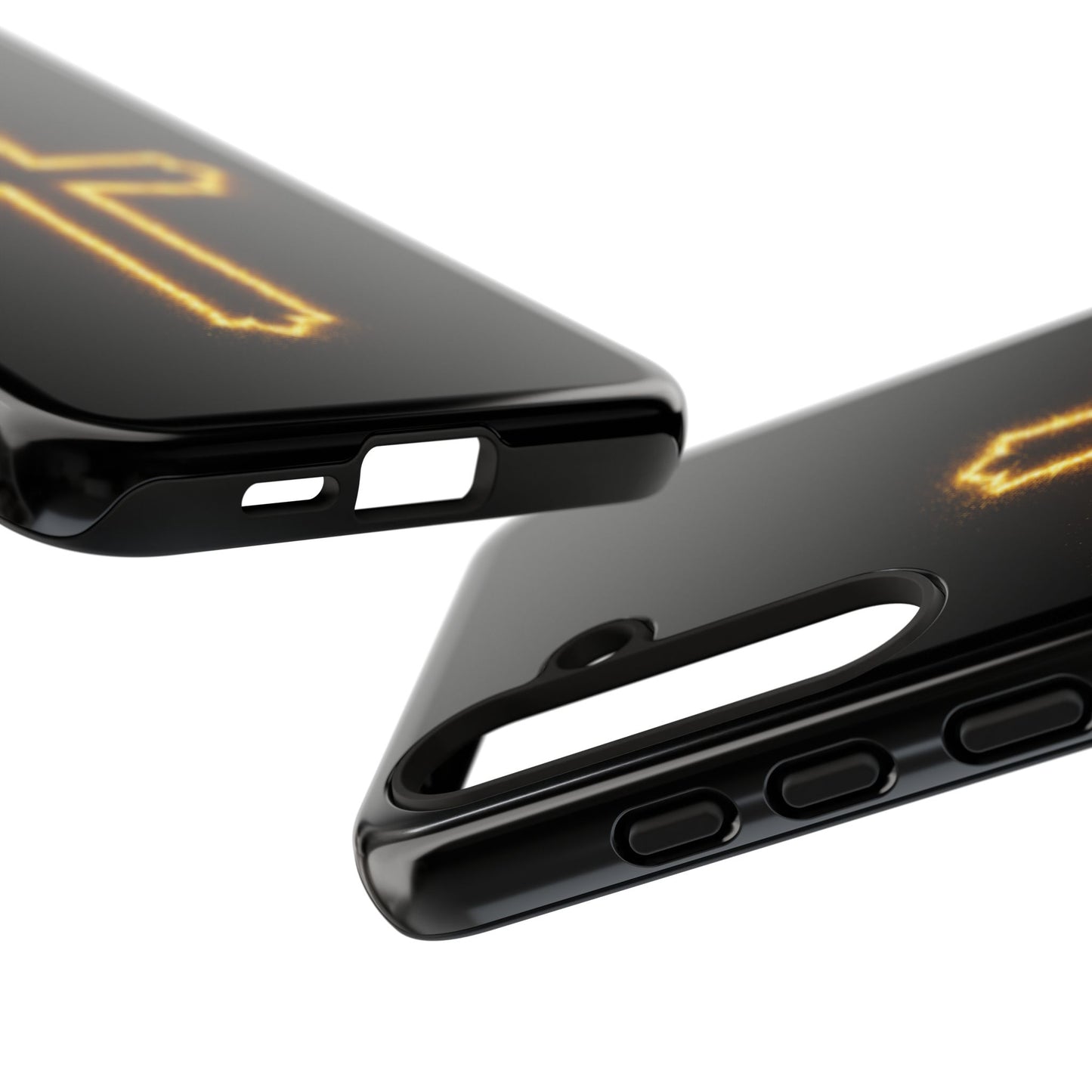 Glow-in-the-Dark Cross Samsung Phone Case - Tough Samsung Cases for Faithful Protection