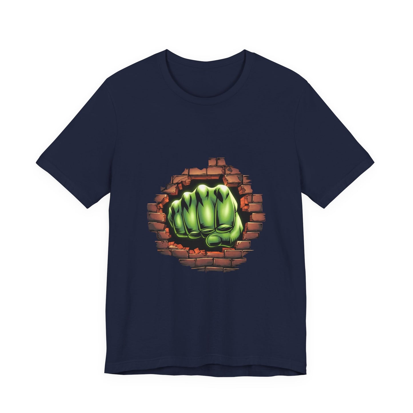 Green Hero Fist Graphic Tee – Superhero Shirt, Comic Pop Art, Gamer Gift, Y2K Dopamine Aesthetic, Funny Nerd Fashion, Unisex T‑shirt