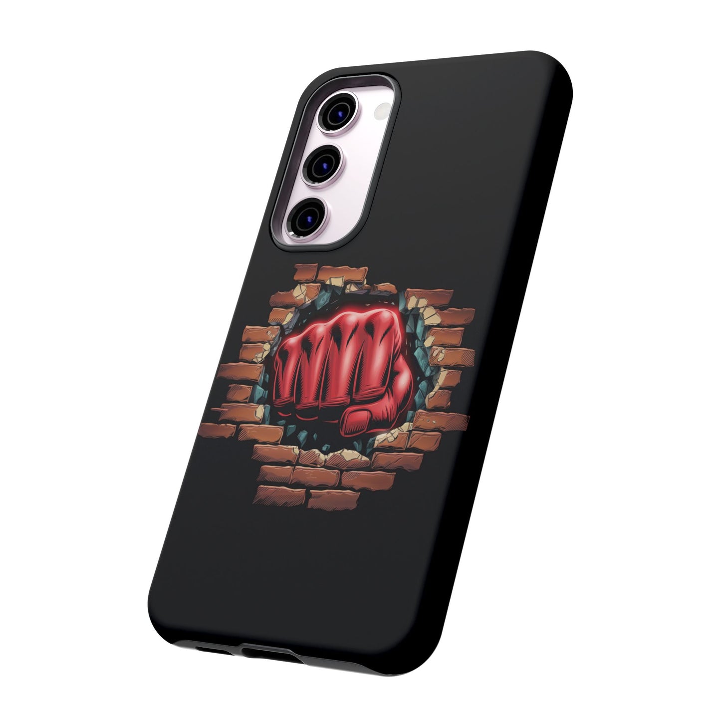 Samsung Galaxy Tough Case - Red Fist Smashing Design