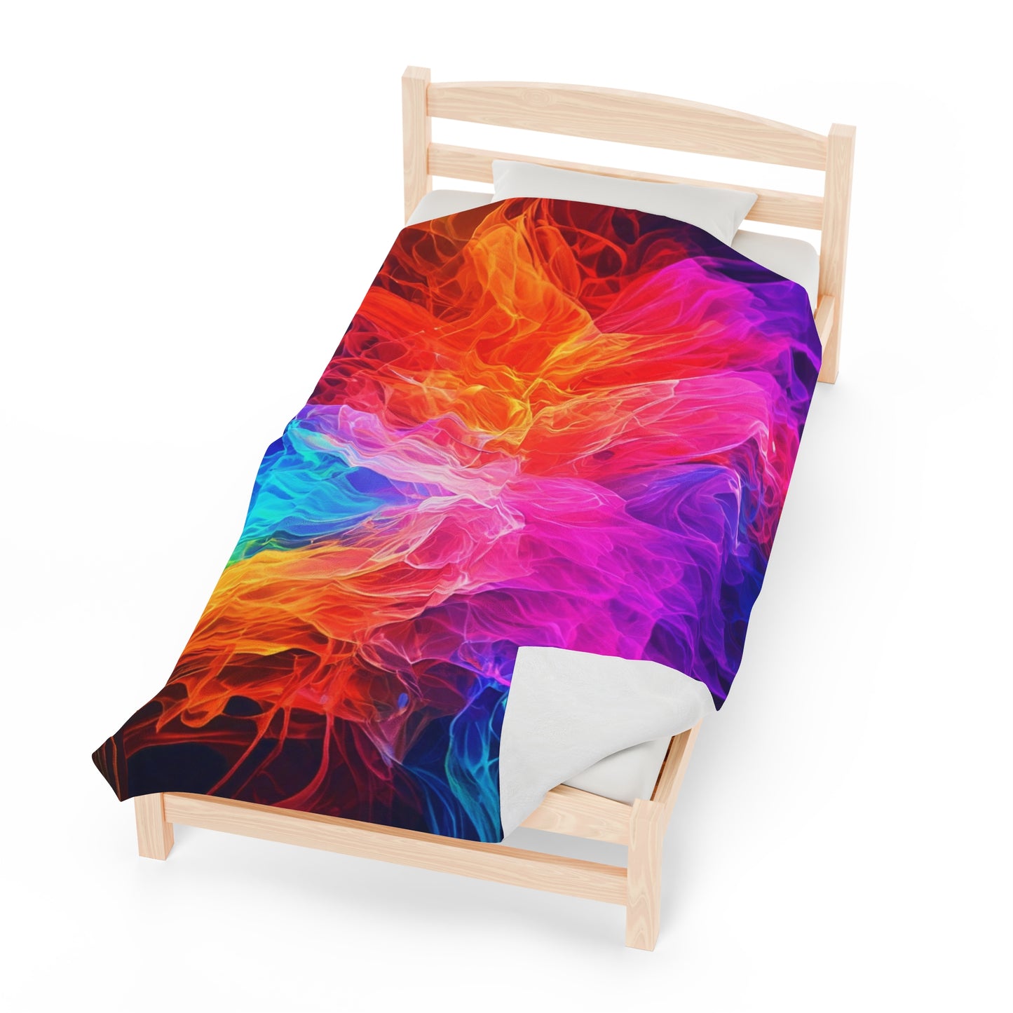 Plush Blanket Color Splash Design
