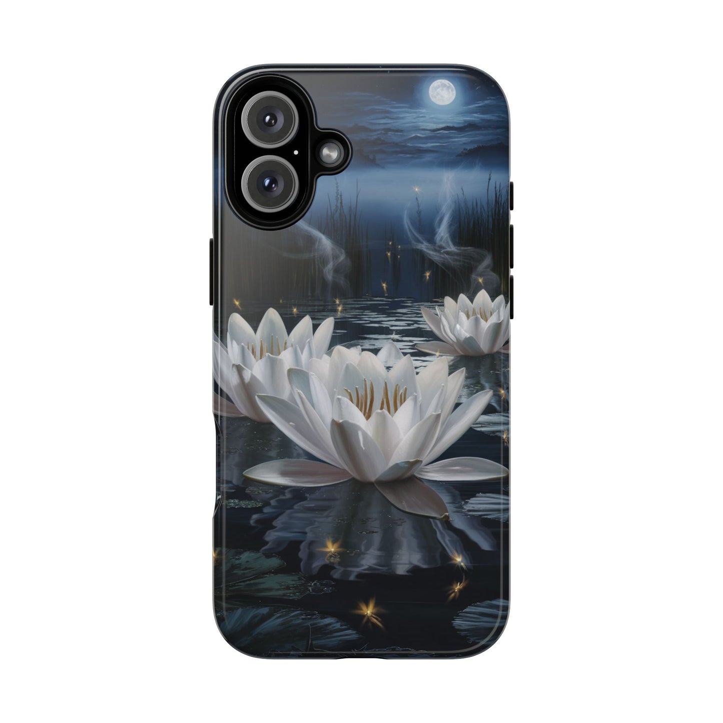 iPhone Case - Water Lilies Moonlight Design