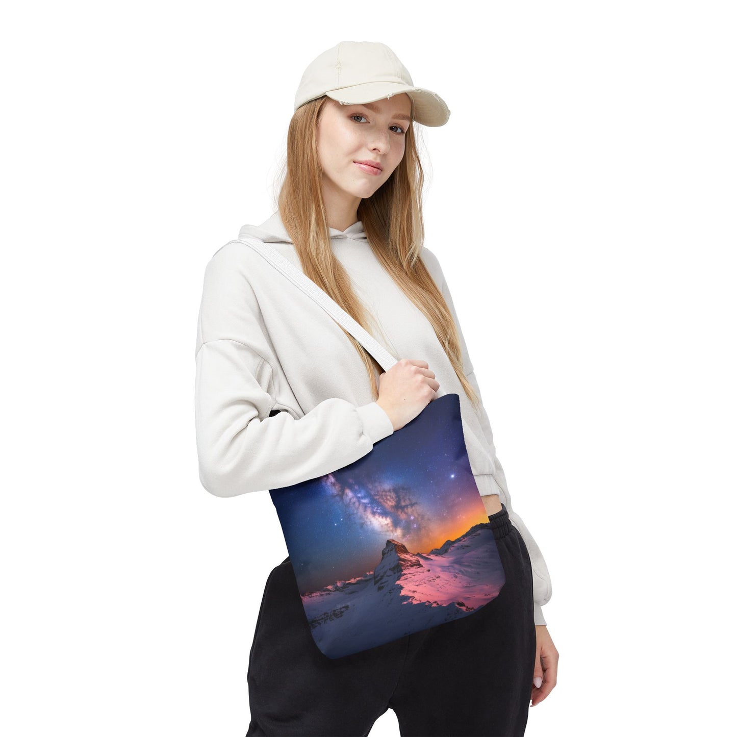 Stunning Mountain Galaxy Tote Bag - Nature Lover's Eco-Friendly Bag