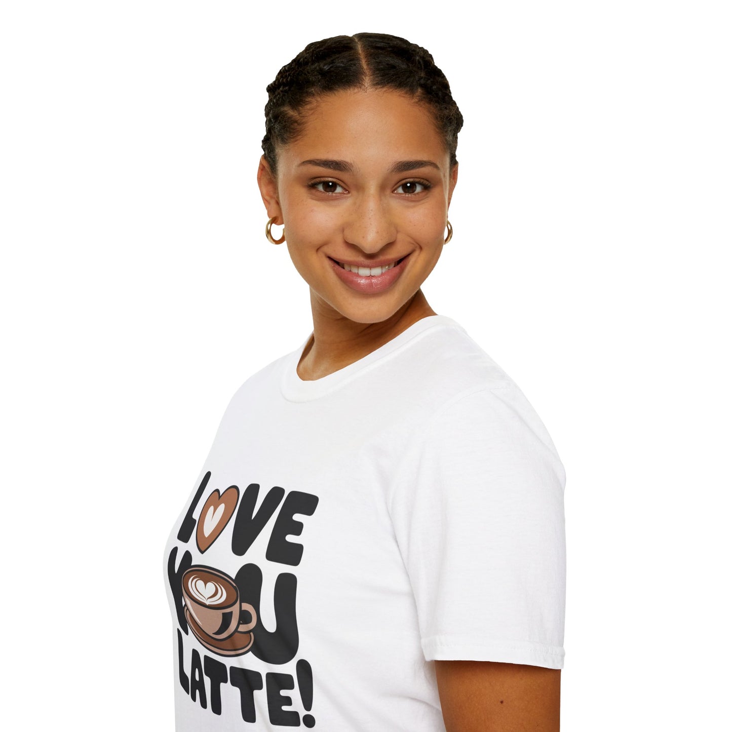 Love You Latte T‑Shirt – Cute Coffee Pun Tee | Latte Lover Gift | Coffee Humor Graphic Tee | Unisex Soft Cotton Coffee Shirt