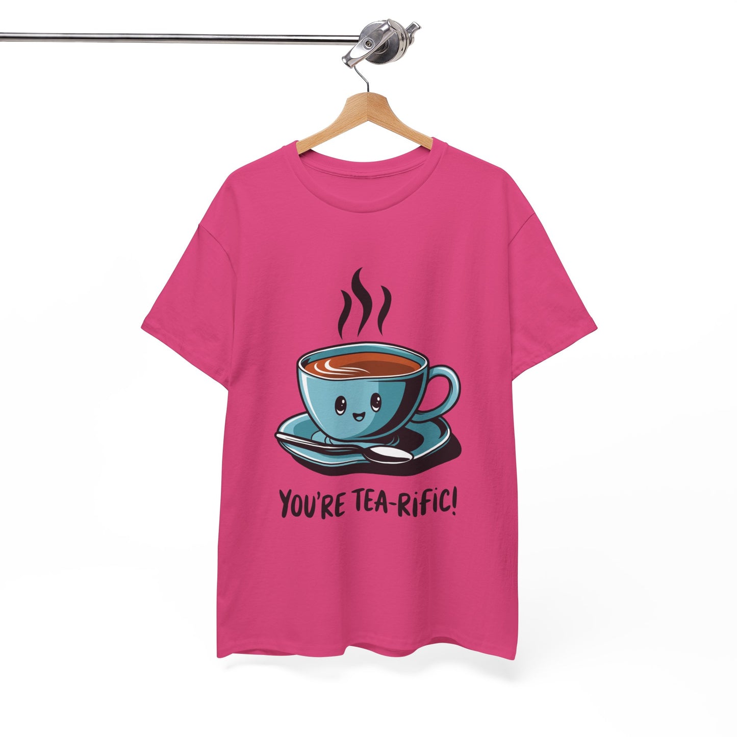 You’re Tea-Rific! Cute Tea Pun T-Shirt for Tea Lovers - Funny Gift, Kawaii Cup Graphic Tee - Unisex Soft Cotton Shirt