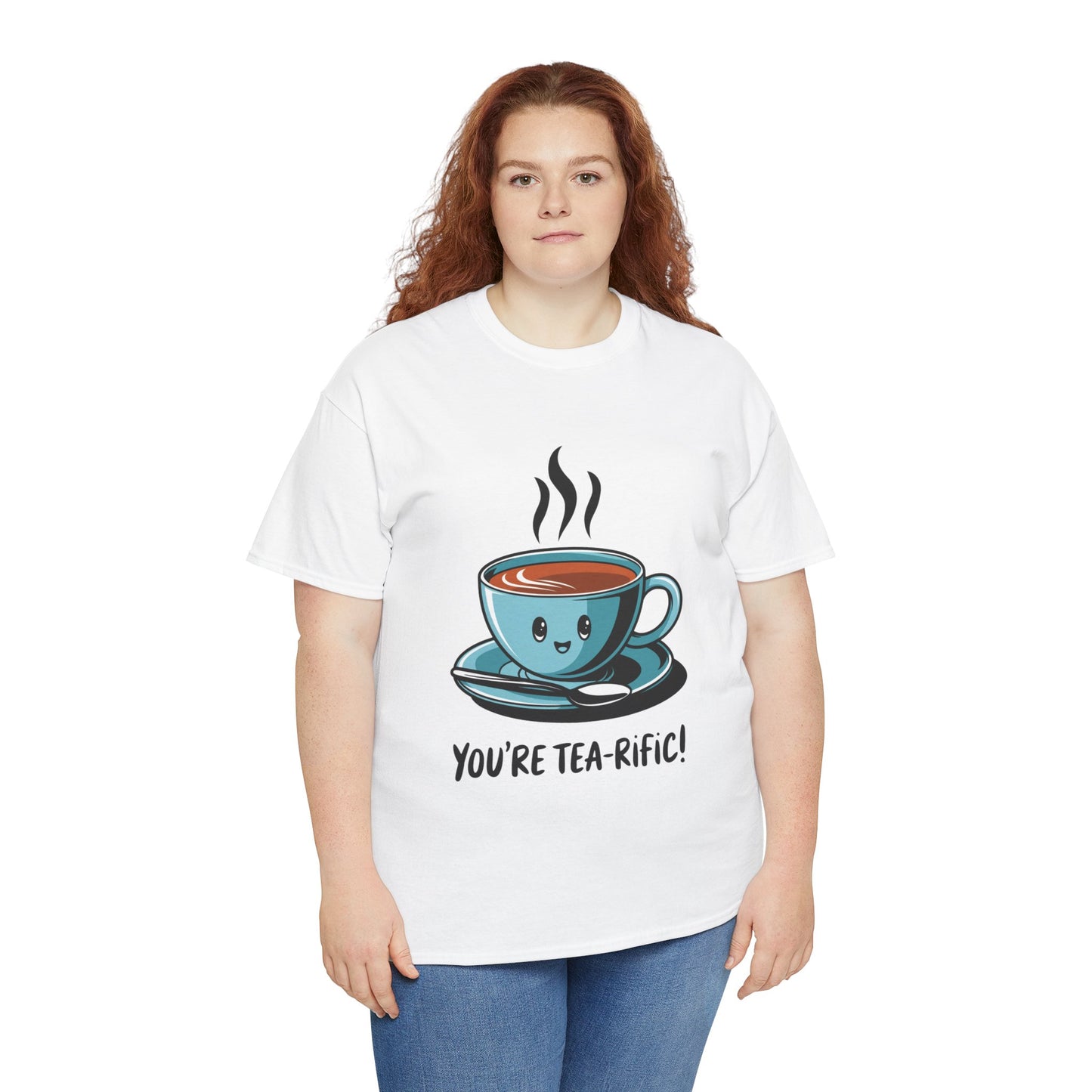 You’re Tea-Rific! Cute Tea Pun T-Shirt for Tea Lovers - Funny Gift, Kawaii Cup Graphic Tee - Unisex Soft Cotton Shirt