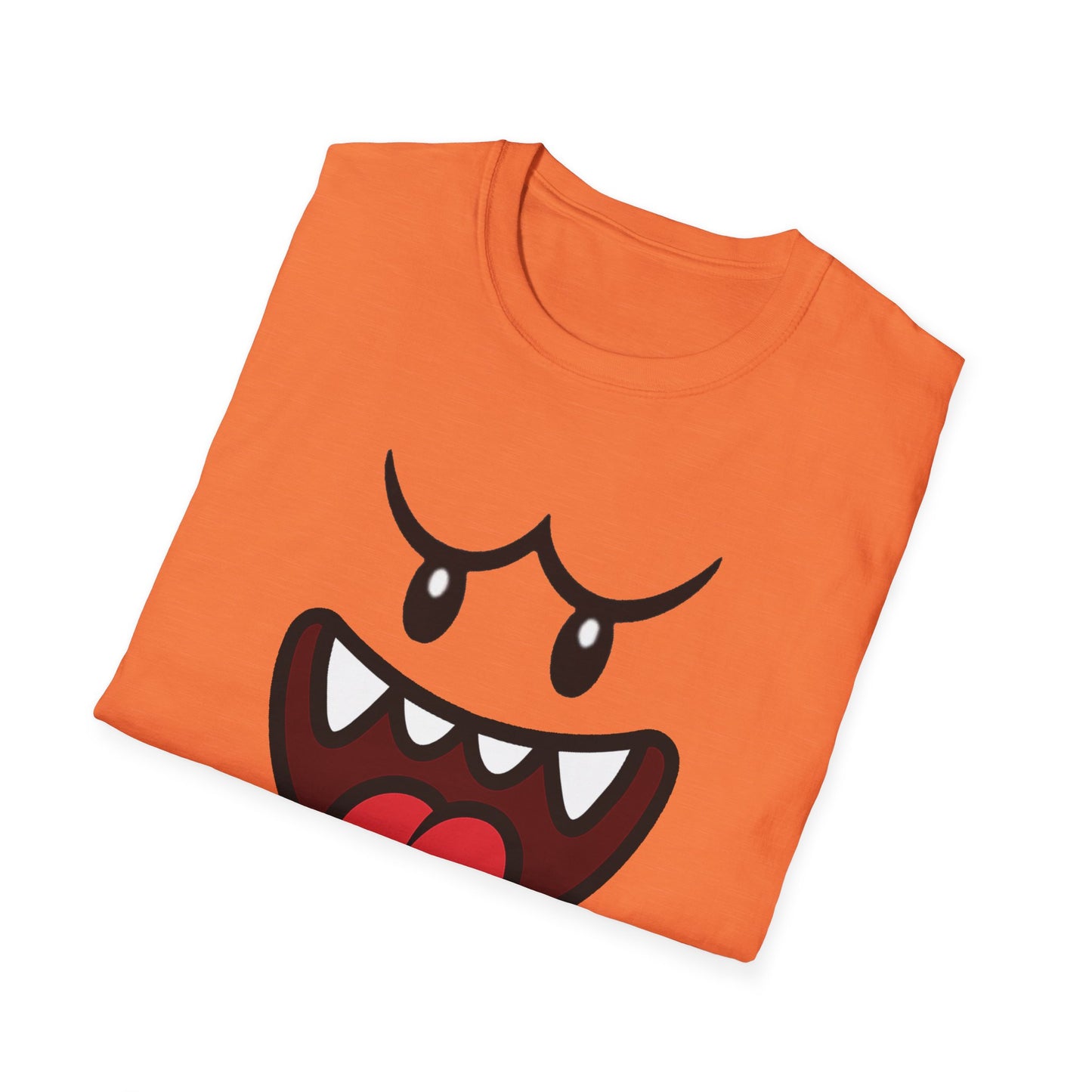 Ghost Face Graphic T-Shirt – Funny Spooky Cute Retro Halloween Tee, Y2K Nostalgia Bold Design, Soft Cotton, Fall Gift Shirt