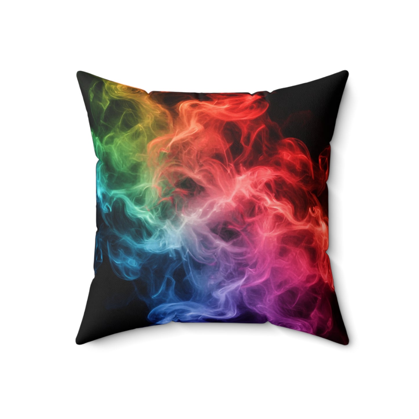 Colorful Smoke Square Pillow