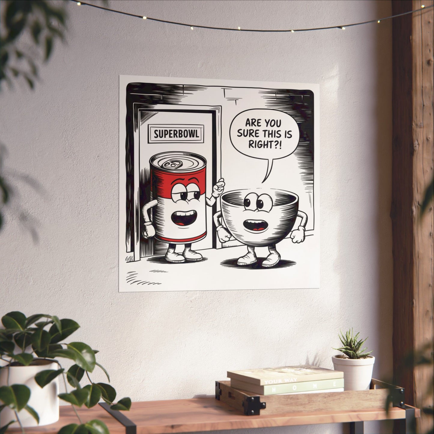Vertical Poster - Superbowl Comic