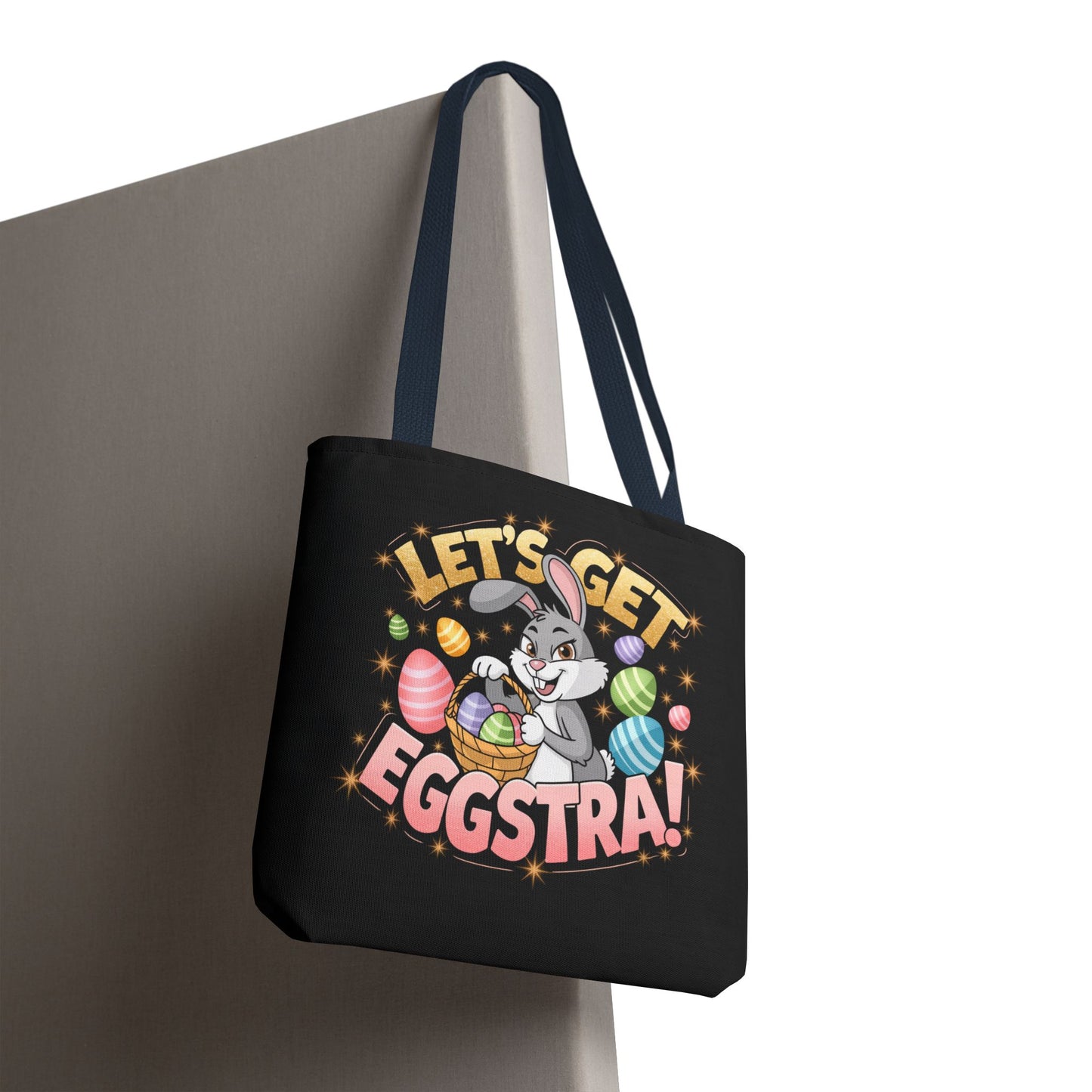 Easter Bunny Tote Bag - 'Leg's Get Eggstra'