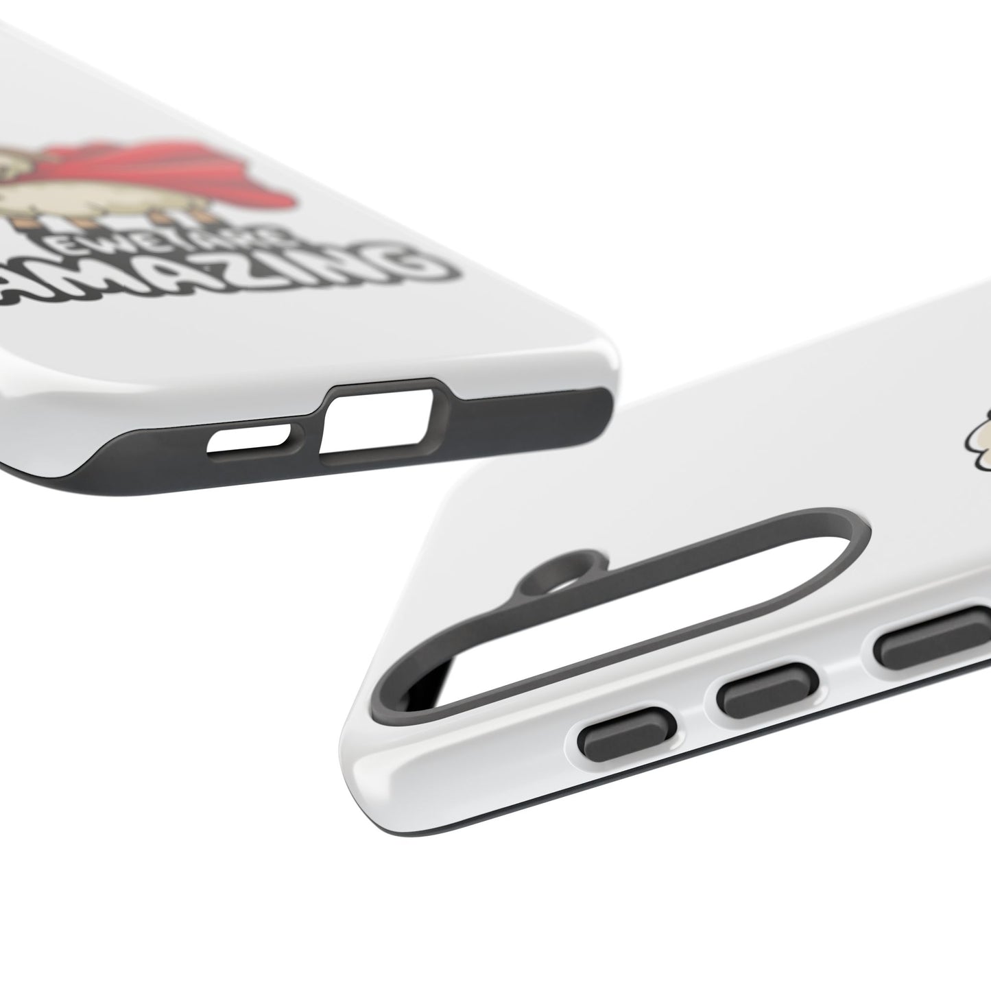 Funny Samsung Case - Cute Sheep Phone Cover - "Ewe Are Amazing" Gift for Her or Him - Animal Pun Superhero Case - Samsung Case