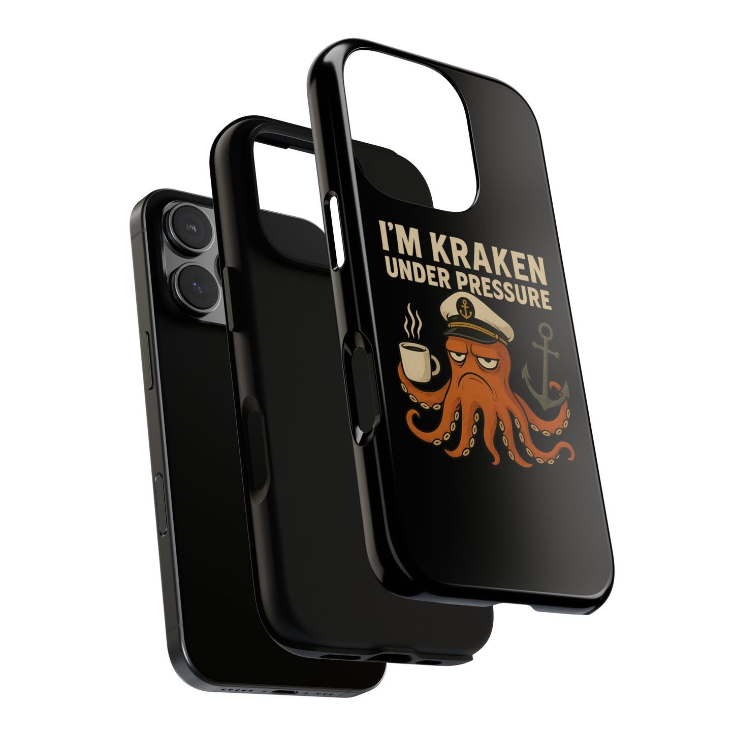 iPhone Case Stressed Octopus 'I'm Kraken Under Pressure' Nautical Phone Case Beach iPhone Case Ocean Themed Case