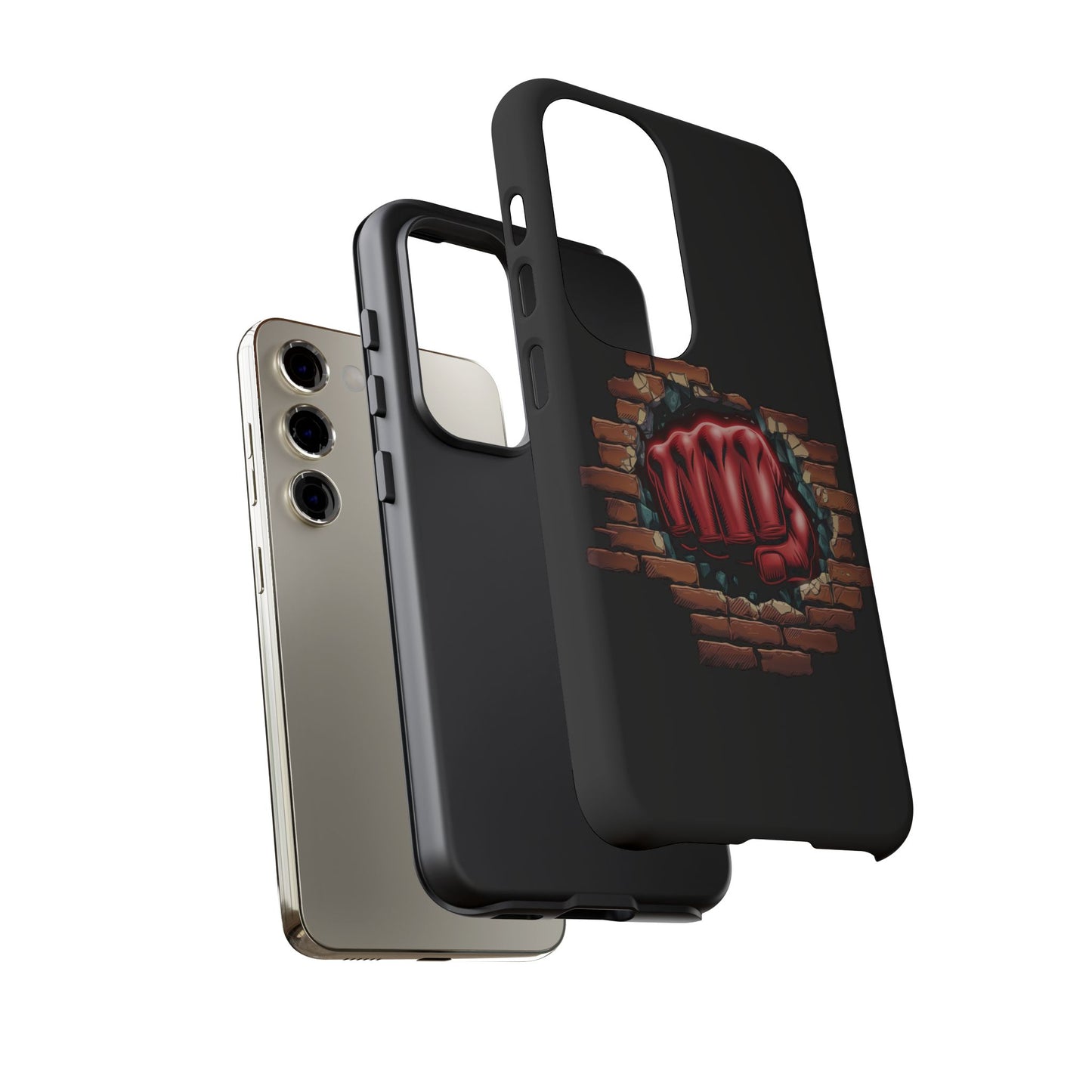 Samsung Galaxy Tough Case - Red Fist Smashing Design