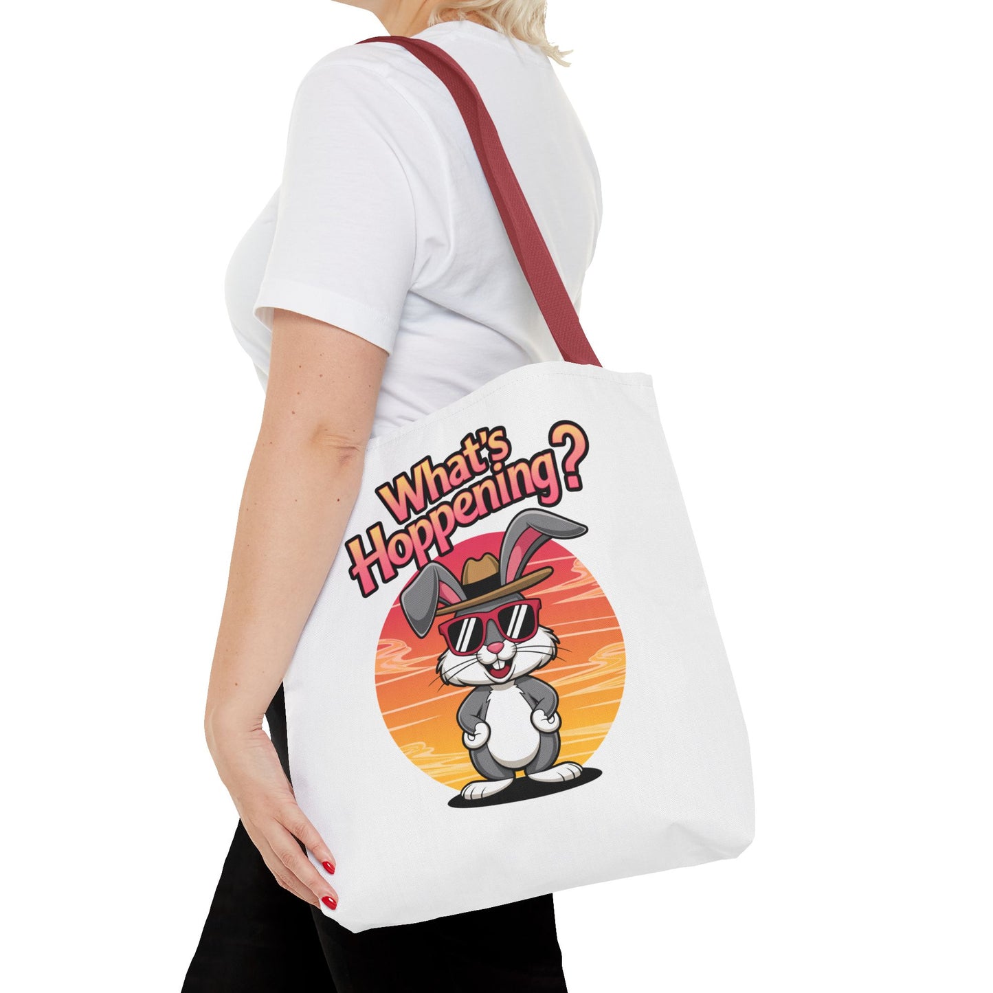 Bunny Tote Bag - 'What's Hoppening'