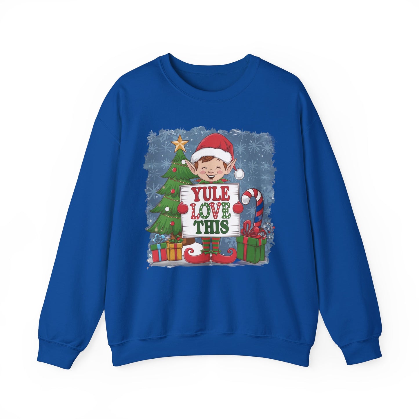 Christmas Elf Sweatshirt 'Yule Love This'