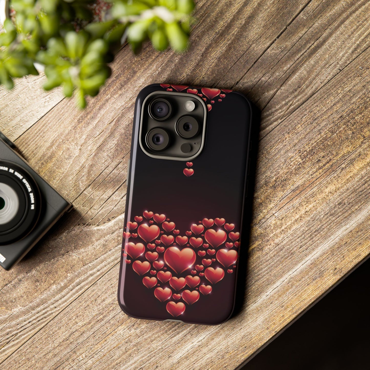 iPhone Case - Heart Made Out of Hearts Design