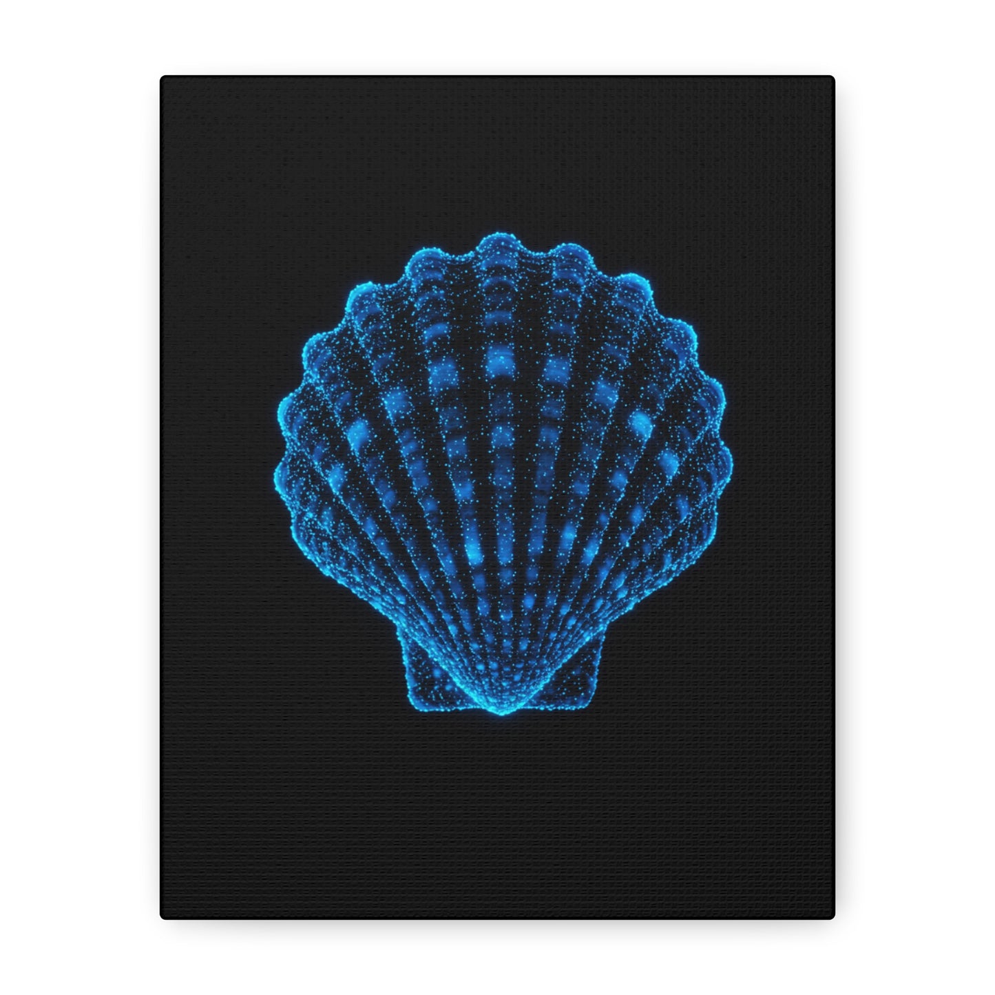 Blue Shell Canvas Art – Ocean-Inspired Home Decor