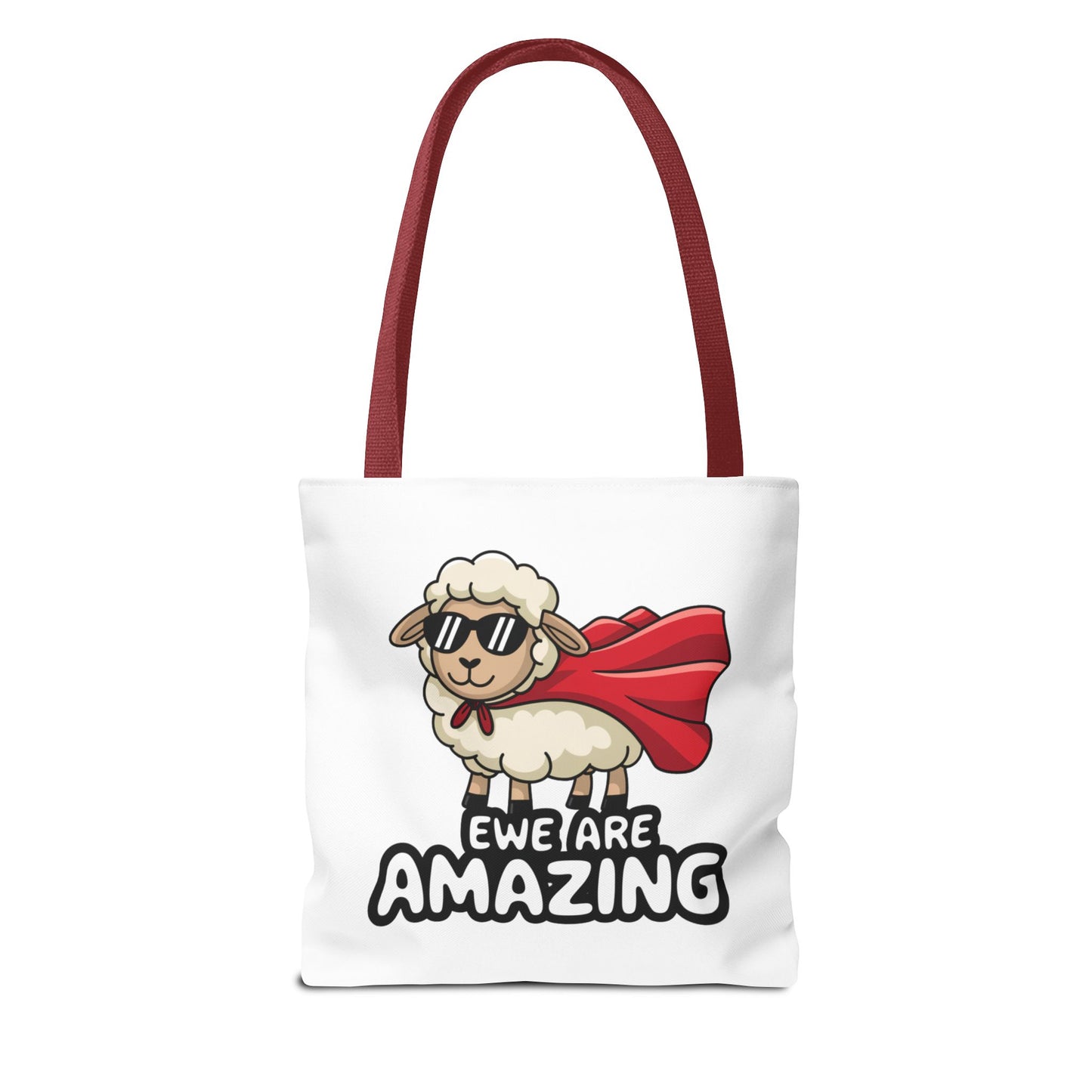 Sheep Tote Bag - Ewe Are Amazing Inspirational Bag Everyday Tote Funny Bag