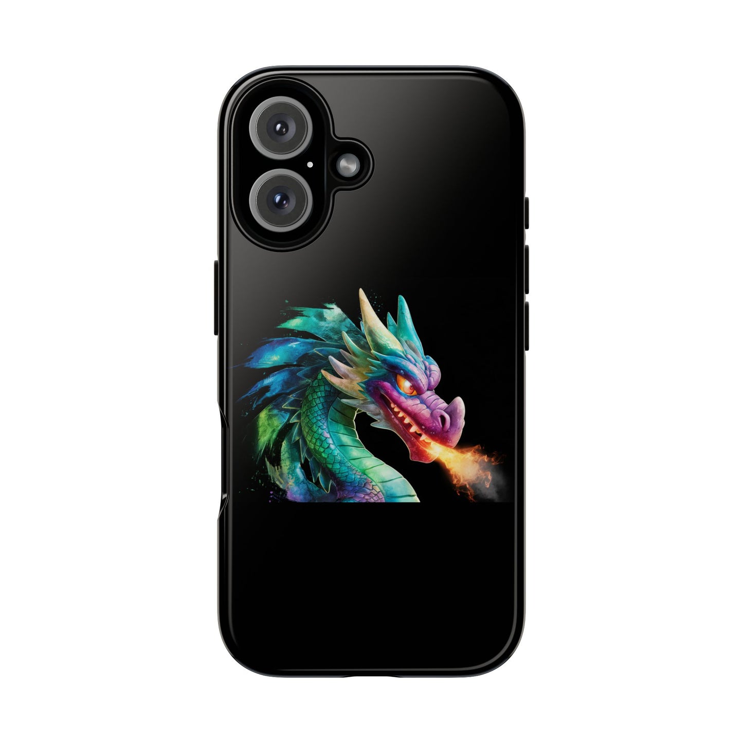 Dragon iPhone Case - Fantasy Fire-Breathing Art Protective Cover - Bookish Dark Academia Aesthetic Gift for Teens and Adults