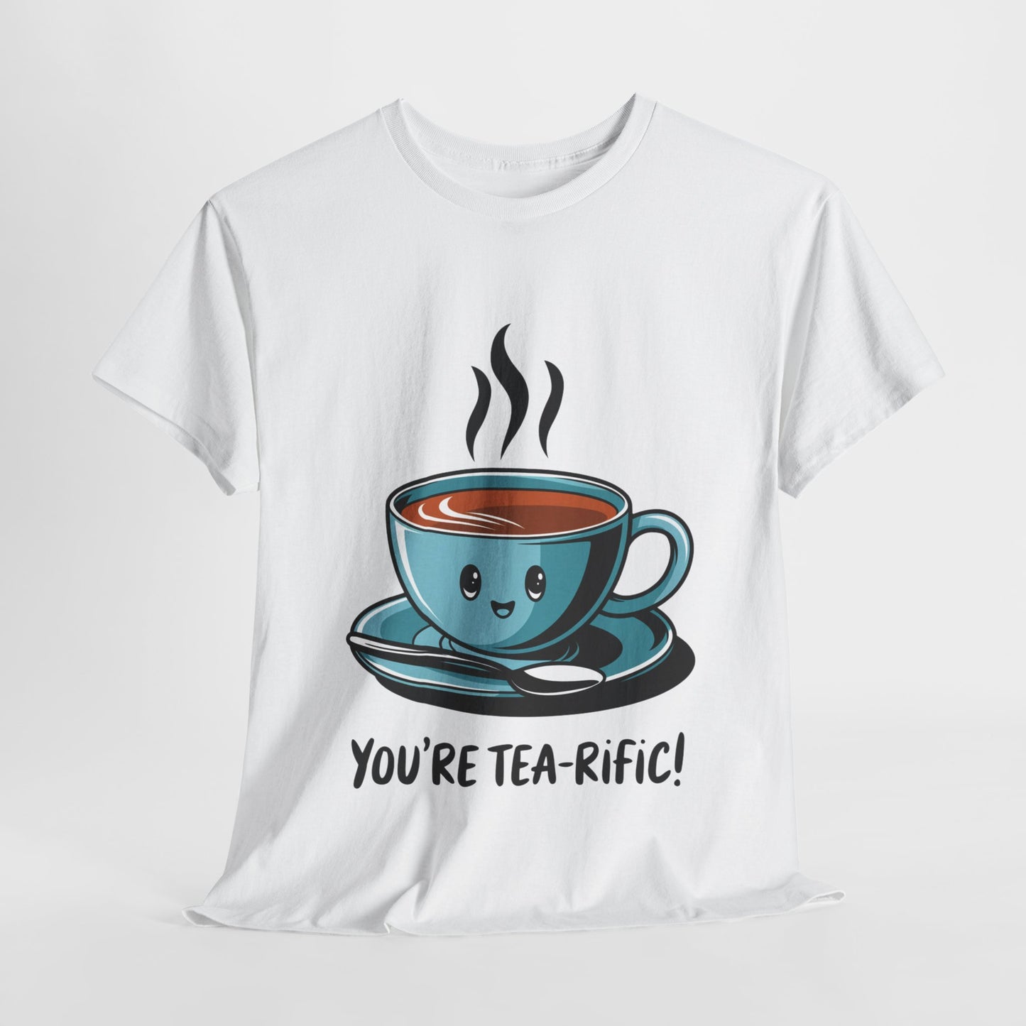 You’re Tea-Rific! Cute Tea Pun T-Shirt for Tea Lovers - Funny Gift, Kawaii Cup Graphic Tee - Unisex Soft Cotton Shirt