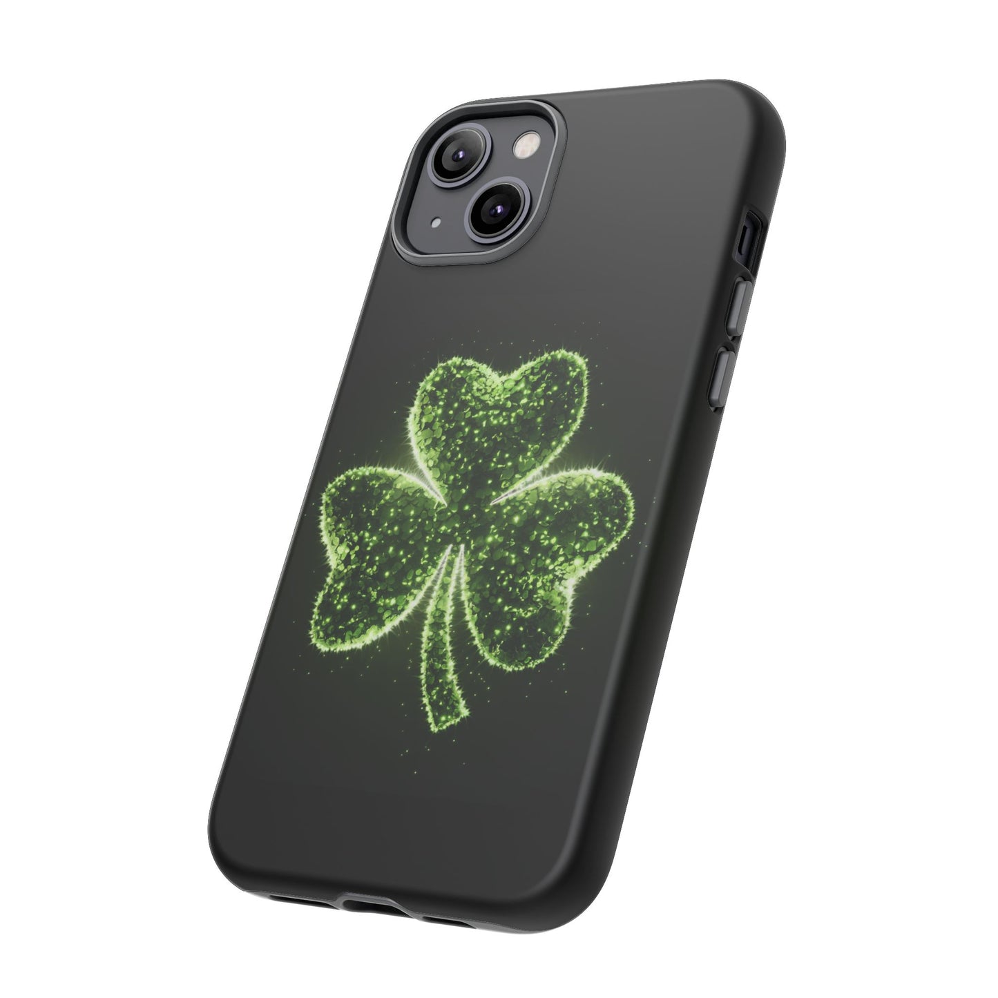 iPhone Tough Case - Shiny Shamrock Design