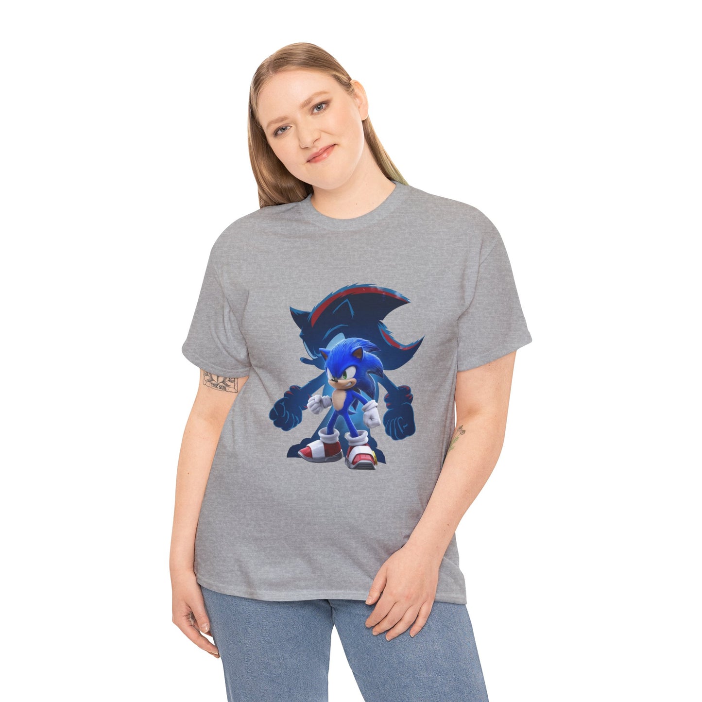 Blue Speed Hero Graphic Tee | Retro Gaming Legend T-Shirt | Fan Inspired Gamer Apparel | Cool Vintage Style Unisex Shirt for Adults & Teens