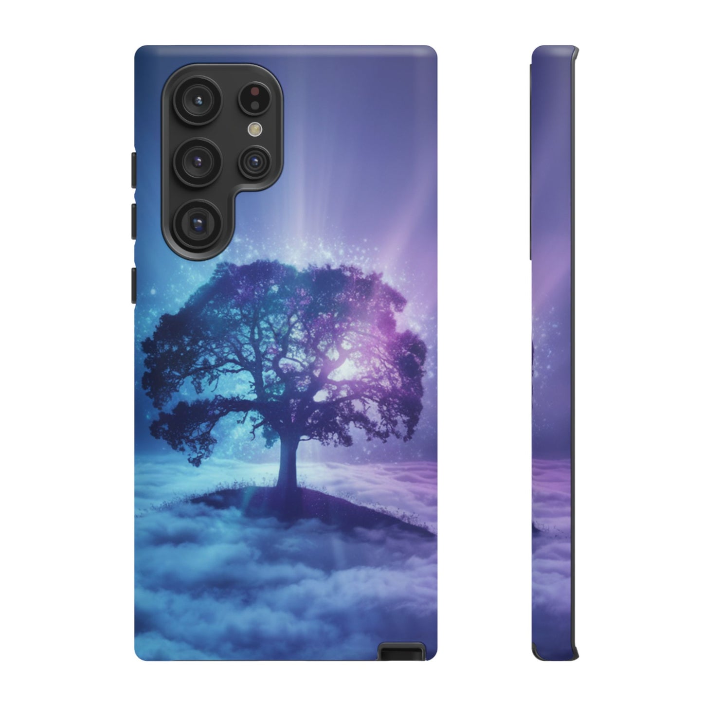 Samsung Phone Case - Dreamy Tree in the Clouds Design