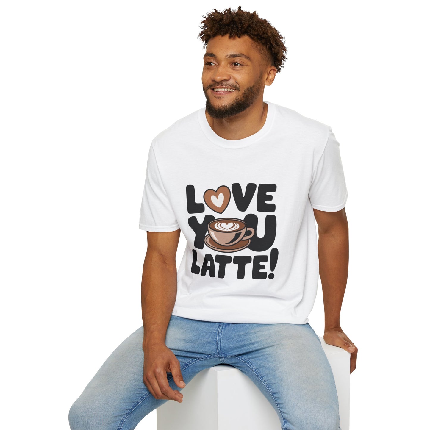 Love You Latte T‑Shirt – Cute Coffee Pun Tee | Latte Lover Gift | Coffee Humor Graphic Tee | Unisex Soft Cotton Coffee Shirt