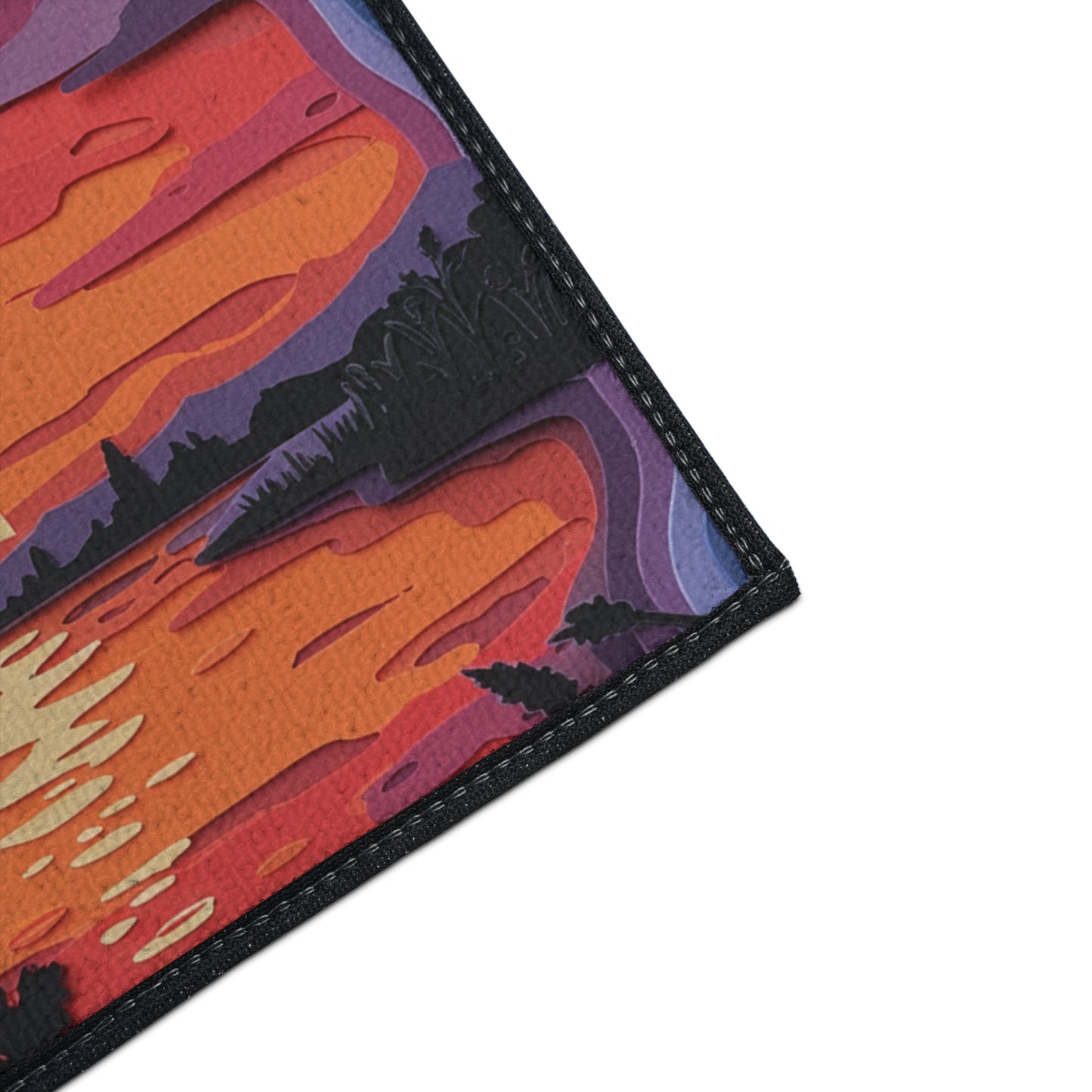 Floor Mat - Paper Art Sunset design
