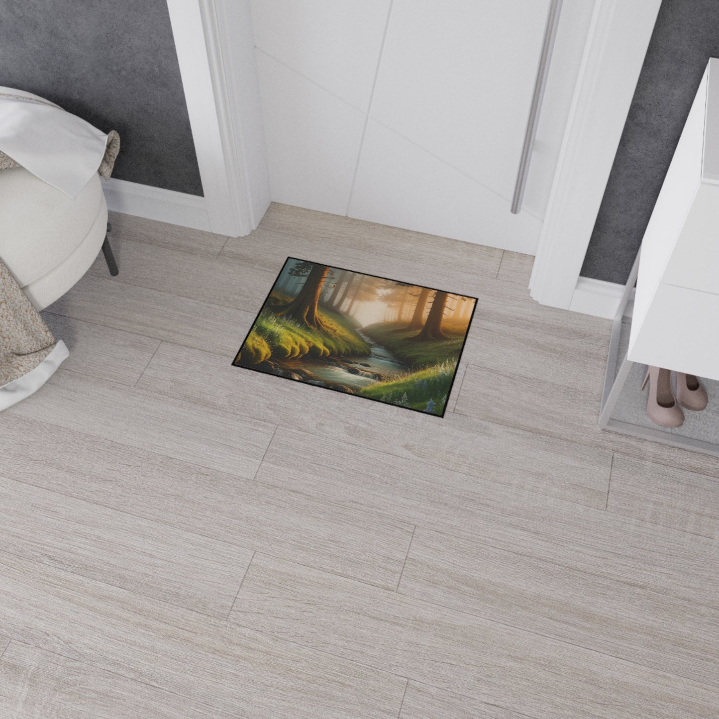 Nature Floor Mat Forest Welcome Mat Stream Door Mat