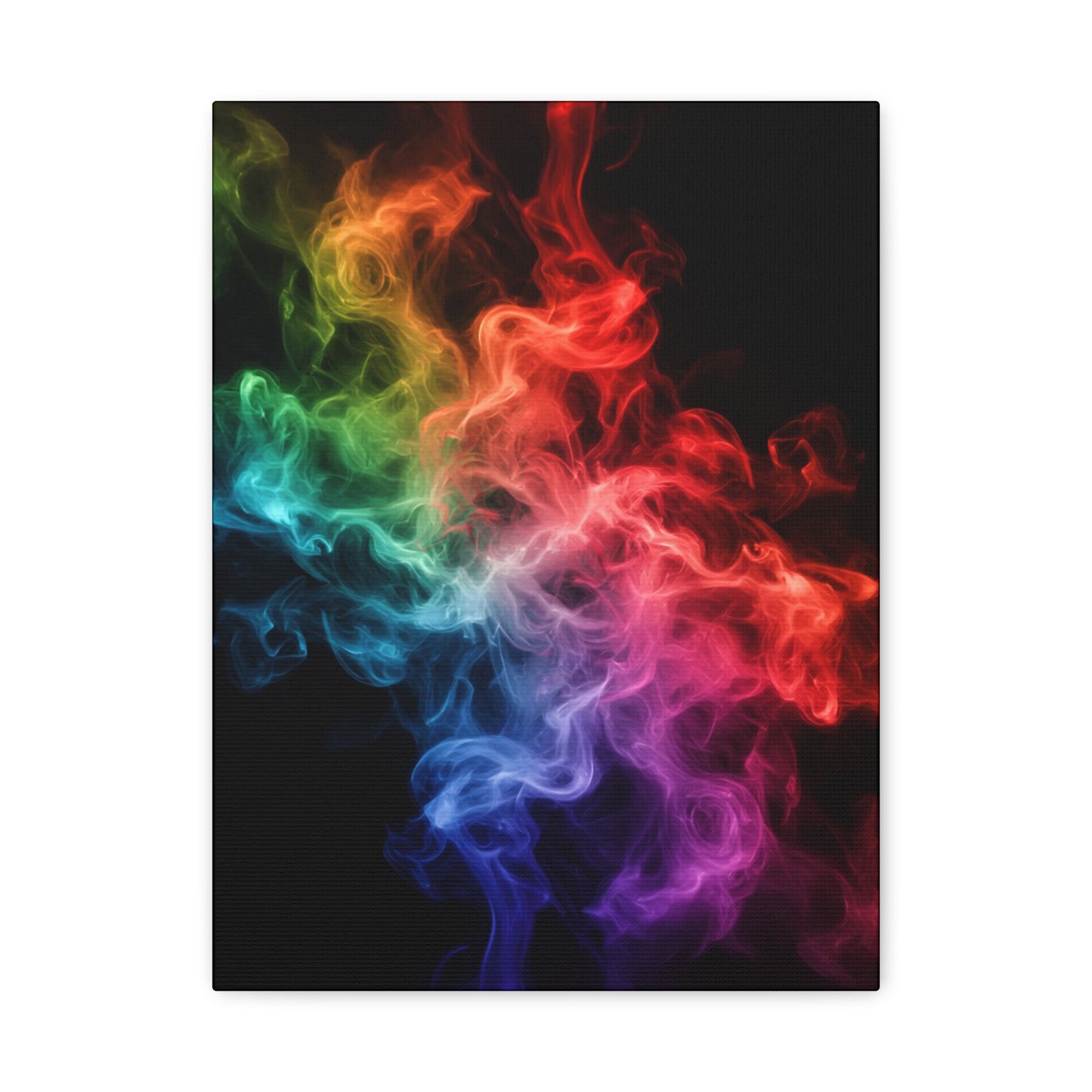 Canvas Wall Art Colorful Smoke Streak