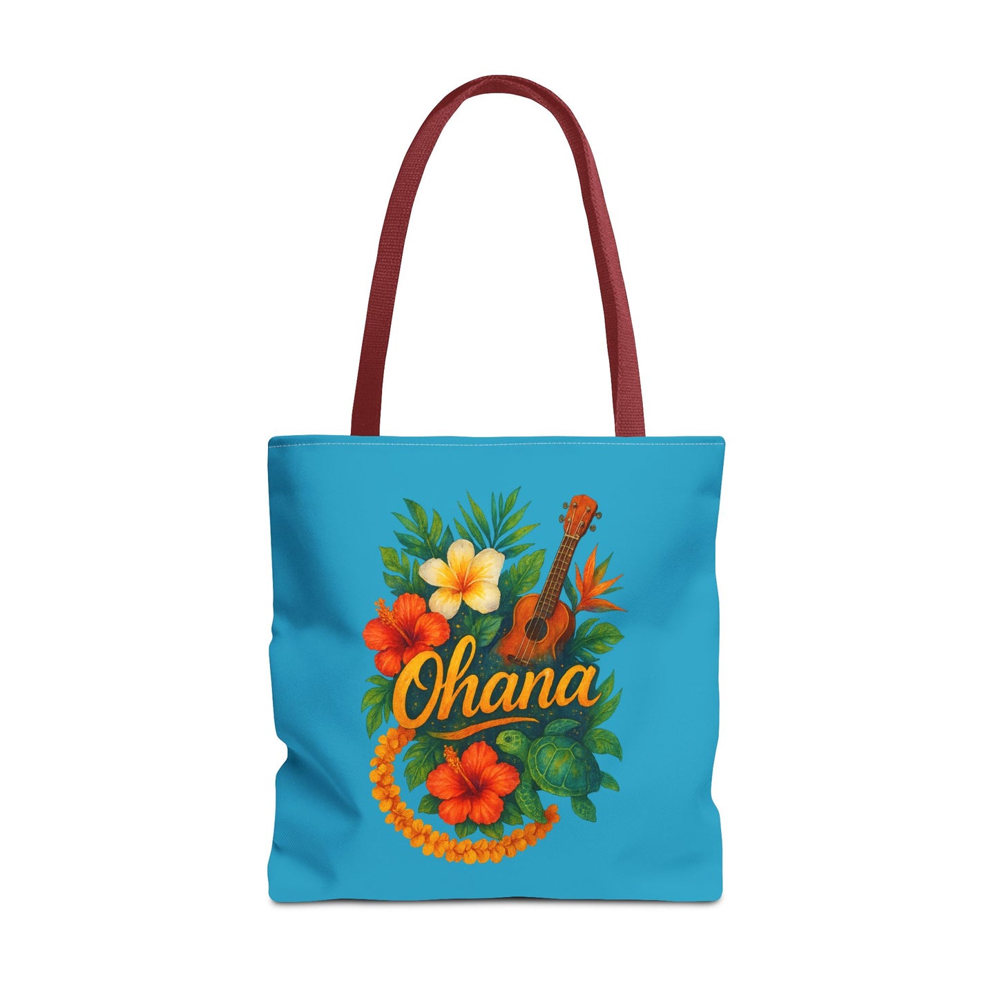 Hawaiian Ohana Tote Bag | Tropical Reusable Beach Bag | Aloha Gift Idea | Island Vibes Bag | Summer Tote | Luau Party Favor | Coastal Bag