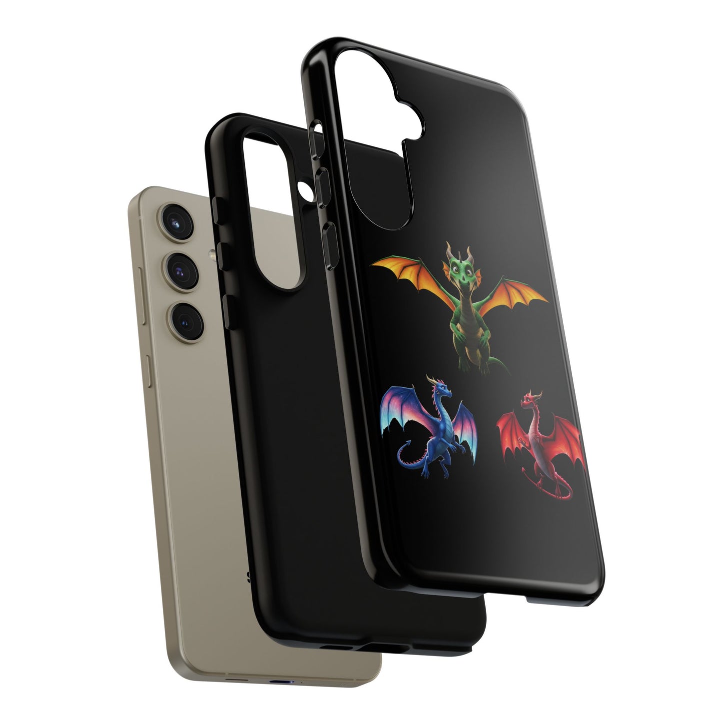 Protective Dragon Phone Case for Samsung Galaxy - Fantasy Art Durable Cover - Bookish Mythical Gift for Teens & Adults Twilight Aesthetic