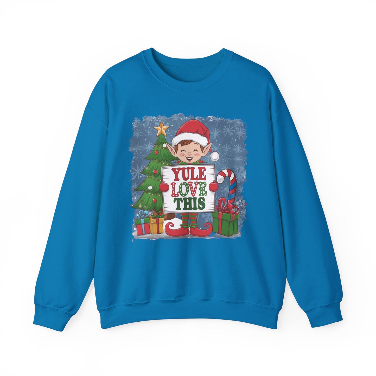 Christmas Elf Sweatshirt 'Yule Love This'