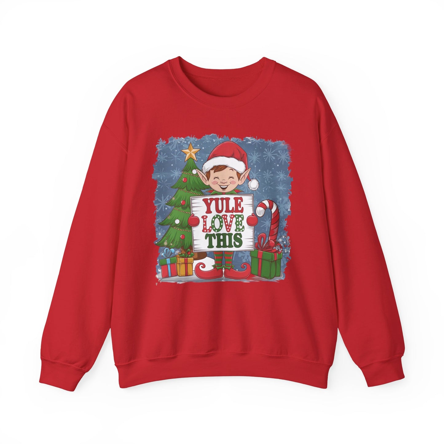 Christmas Elf Sweatshirt 'Yule Love This'
