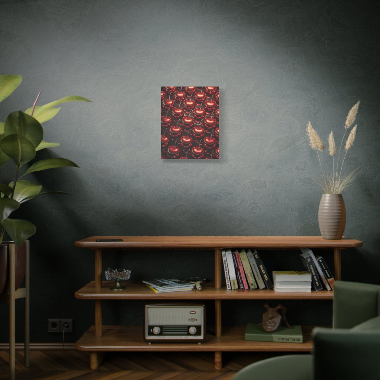 Canvas Wall Art - Colorful Shiny Cherries