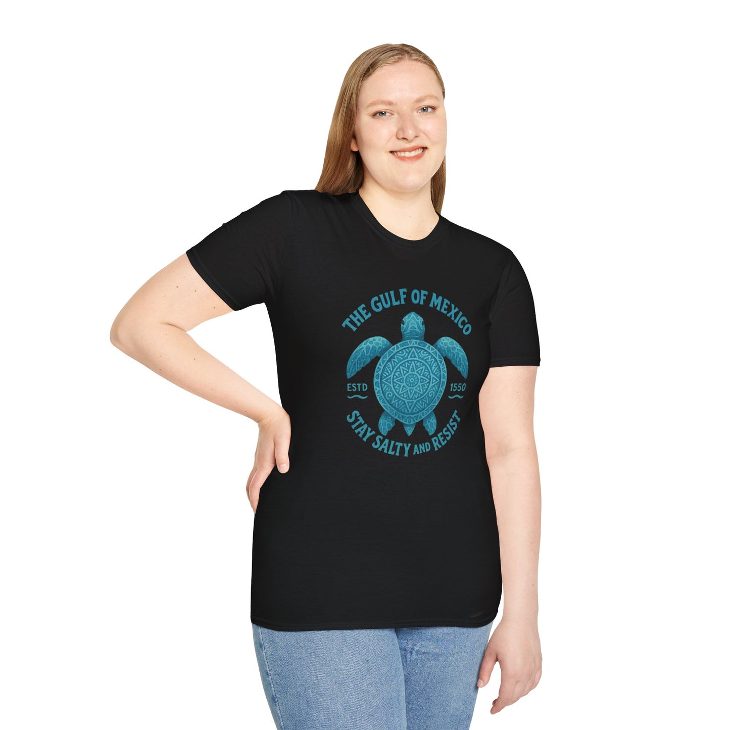 Gulf of Mexico Watercolor Sea Turtle T-Shirt - Ocean Wildlife Tee - Nature Lover Gift - Summer Beach Top - Coastal Art Graphic Tee