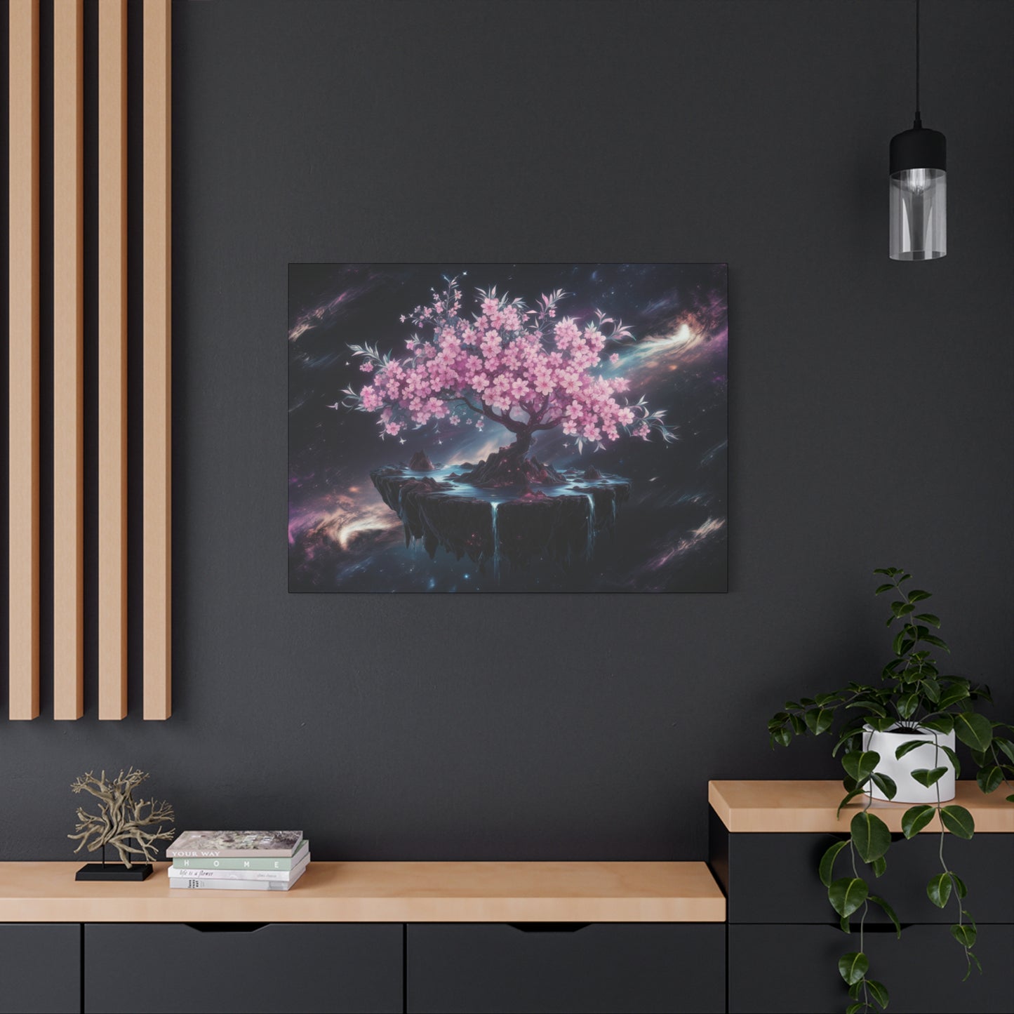 Cherry Tree Space Canvas