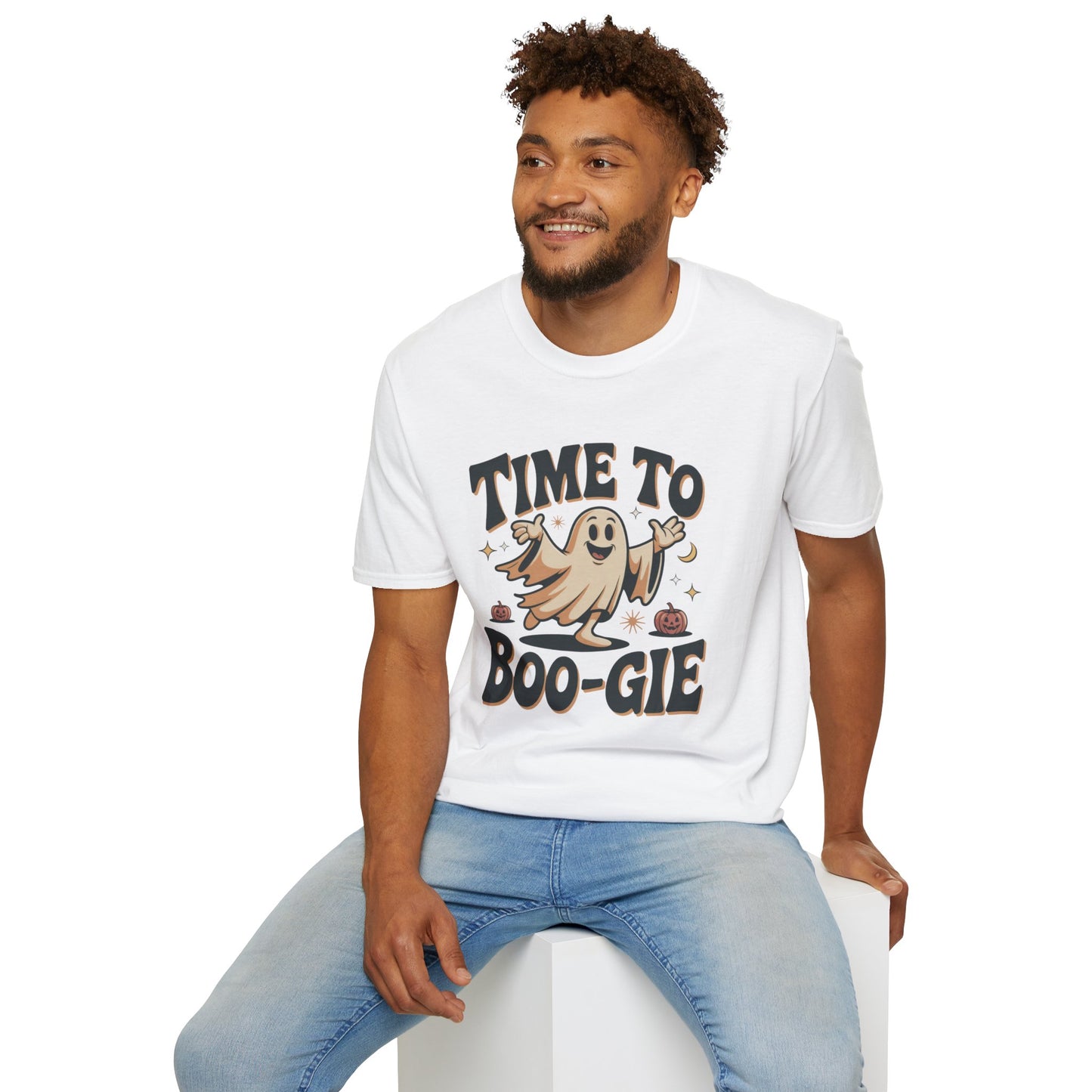 Time To Boo-gie Ghost Dance Halloween T-Shirt • Retro Spooky Ghost Tee • Funny Boo-gie Costume Tee • Spooky Season Graphic Shirt