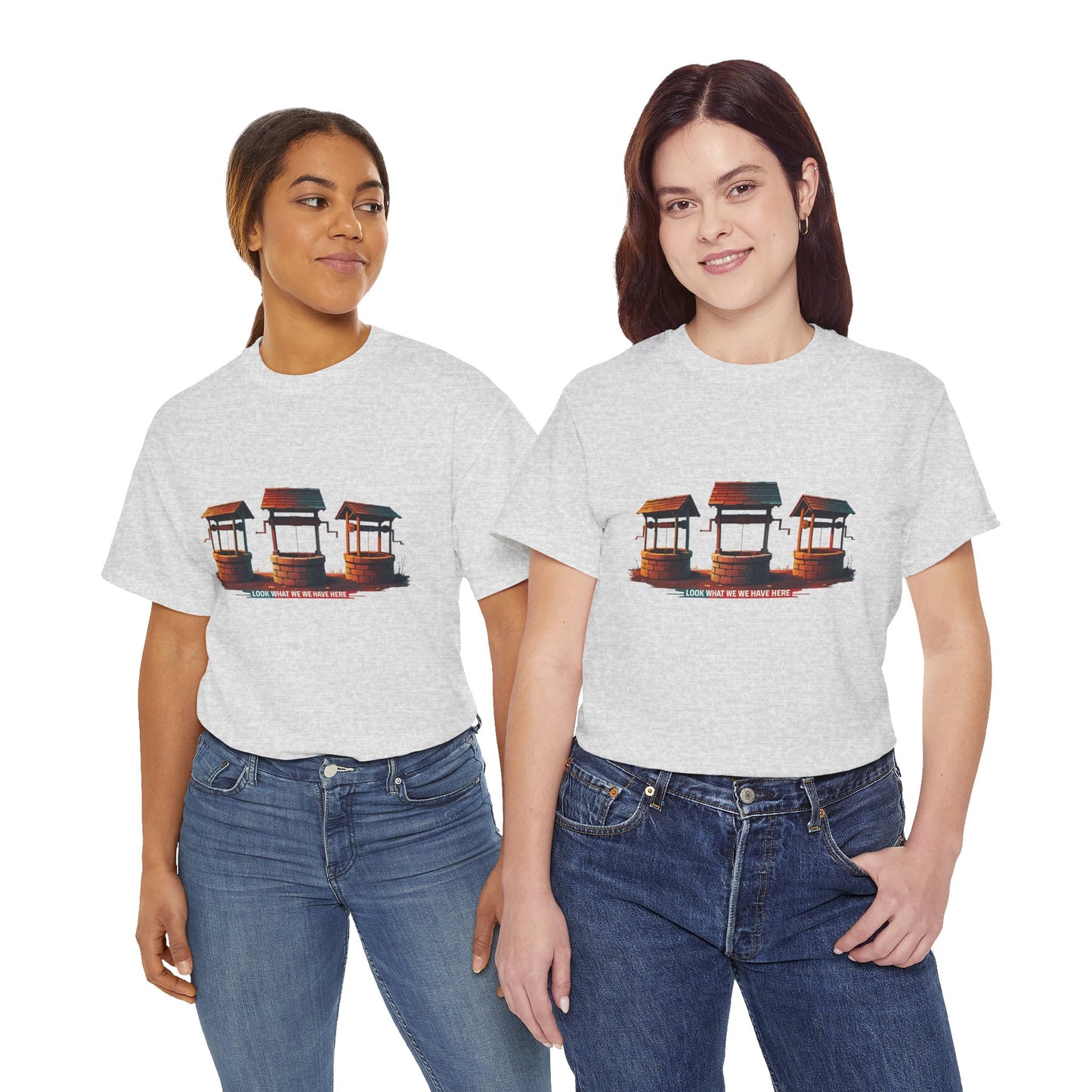 Funny “Well Well Well” T-Shirt • Pun Graphic Tee with Wishing Wells • Retro Vintage Humor Shirt • Gift for Pun Lovers & Joke Fans