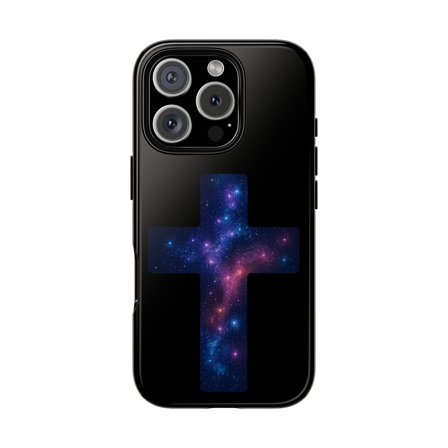 iPhone Case - Galactic Cross design Christian Phone Case Spiritual iPhone Accessory Religious Case Gift for Believers