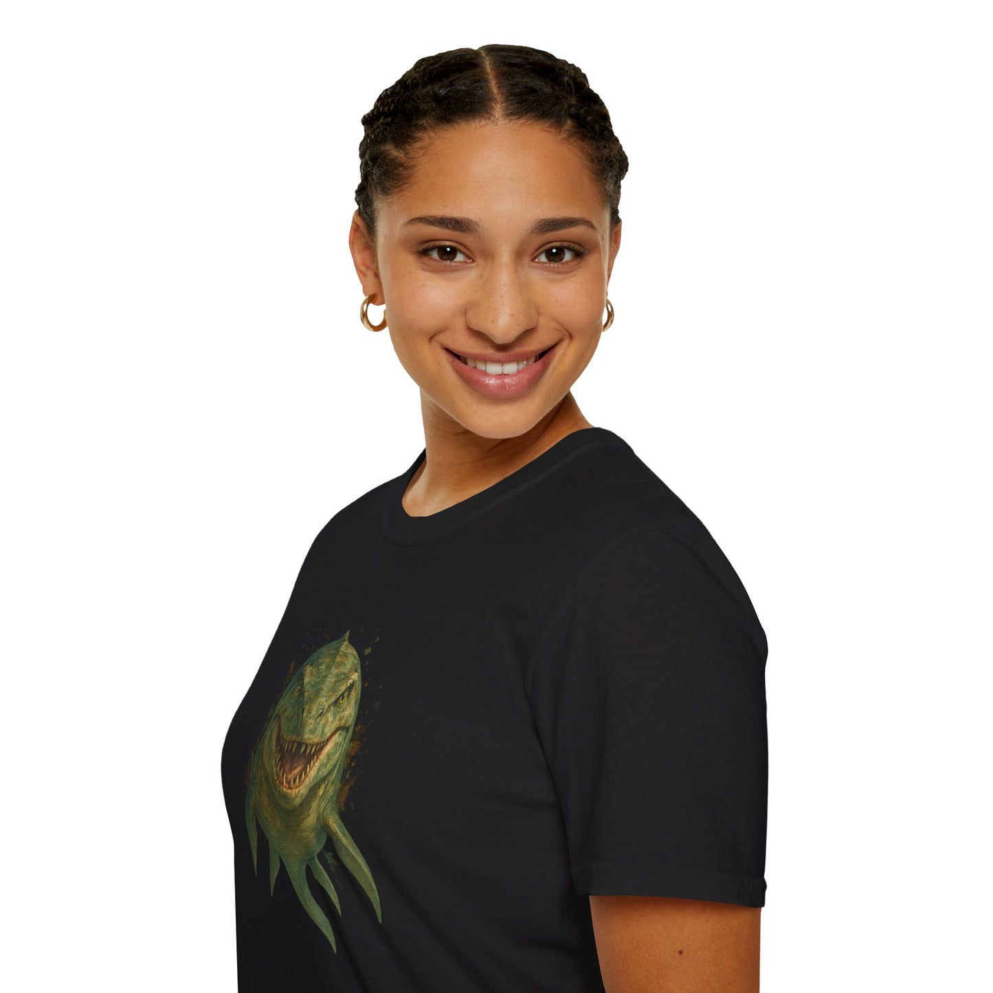 Watercolor Mosasaurus T-Shirt | Prehistoric Sea Dinosaur Tee | Fossil Lover Gift | Unisex Cotton Graphic Shirt Jurassic Tee